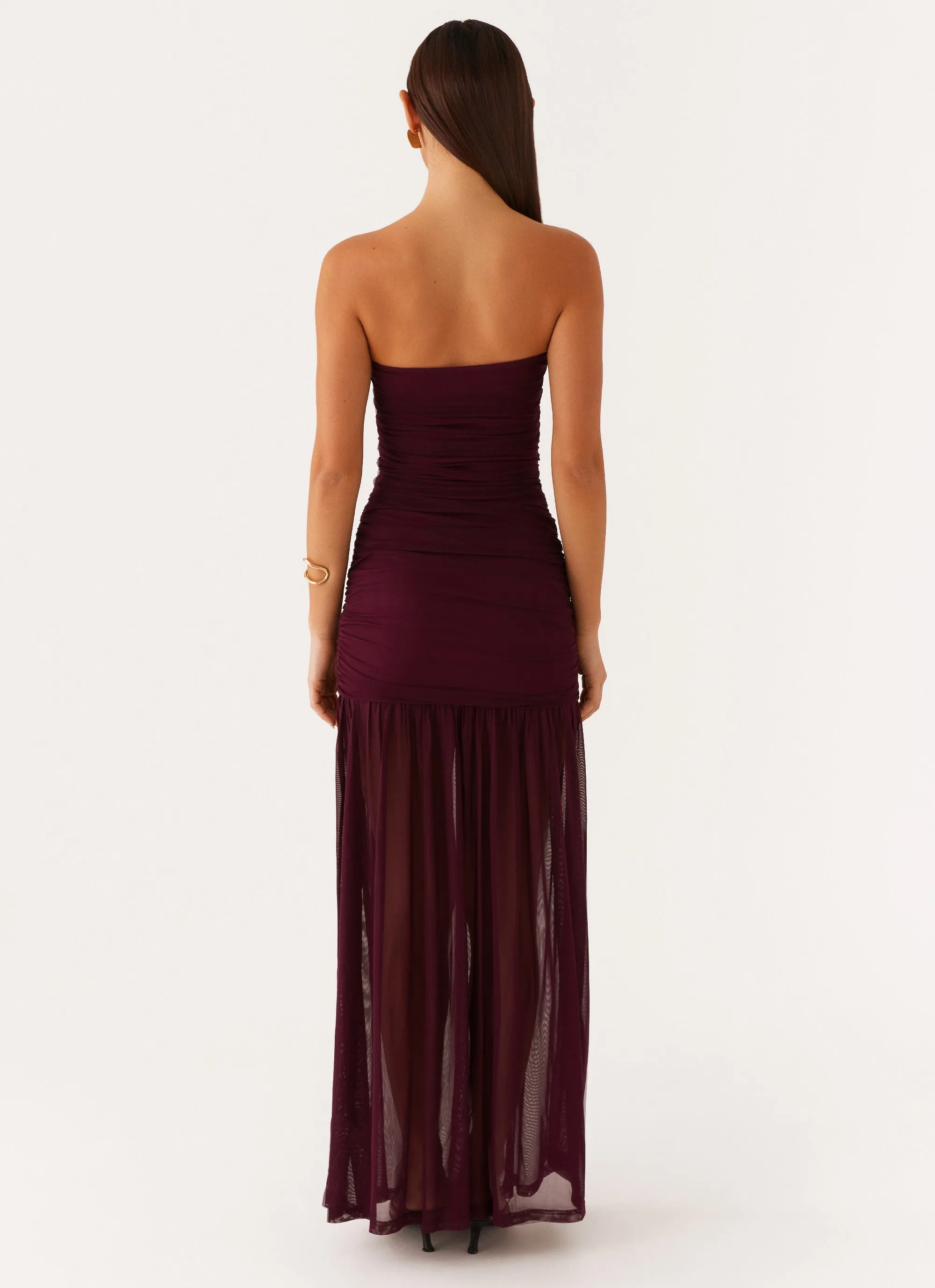 Savaya Maxi Dress - Mulberry Metallic-Shine Modern Fit