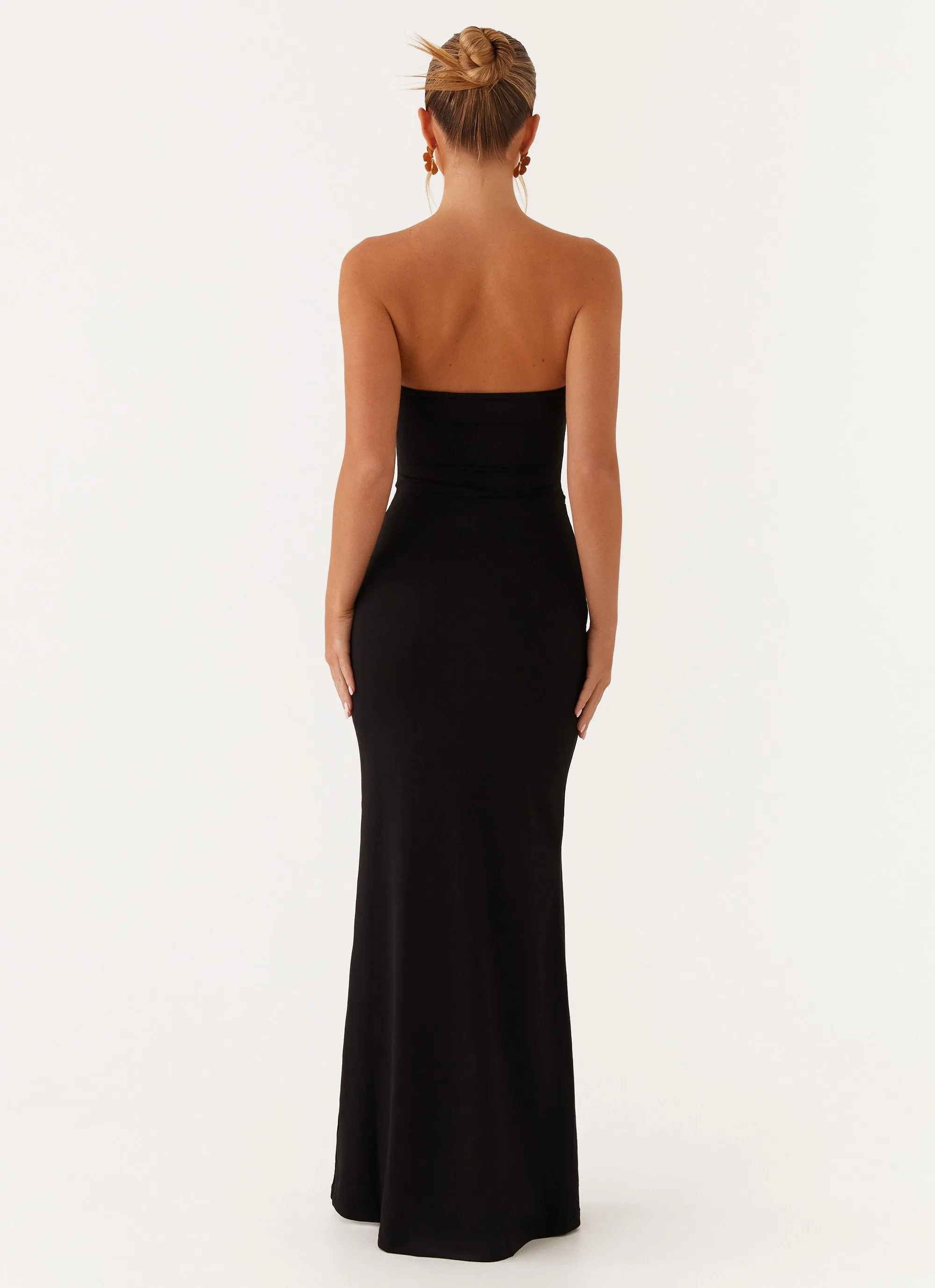 Low Key Save Me Maxi Dress - Black