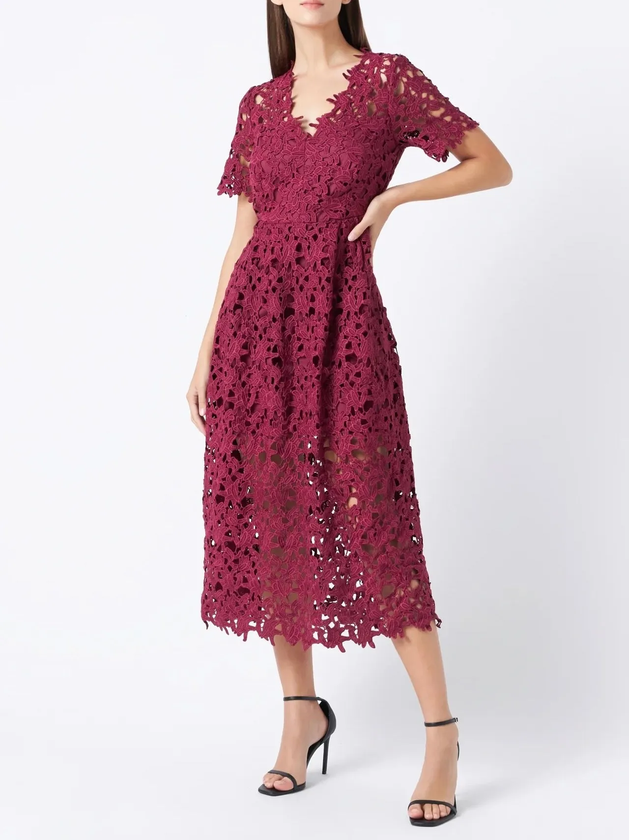 Cozy Texture Lauren Lace Dress