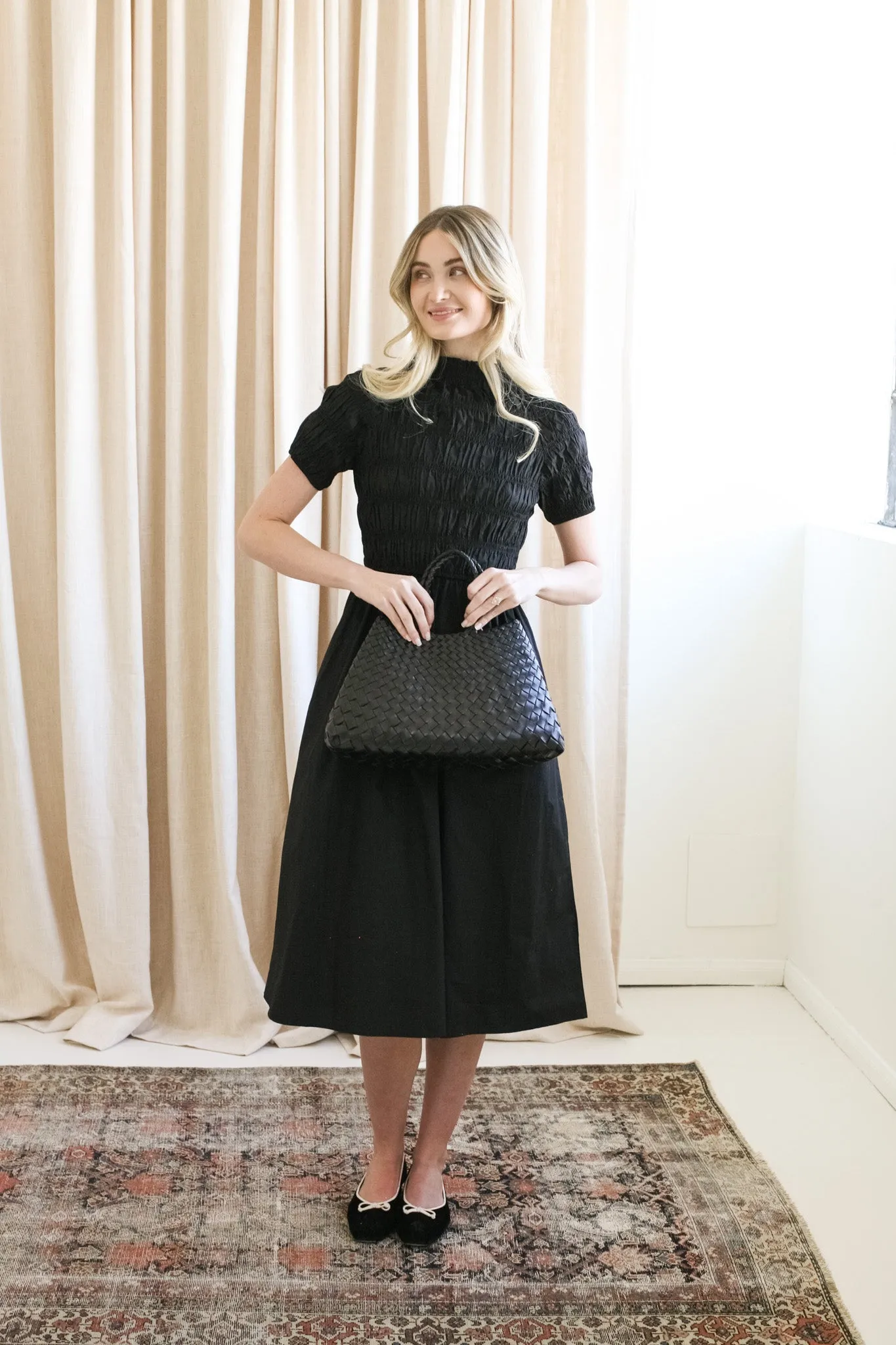 Eleanor Smocked Midi Dress Classic Form