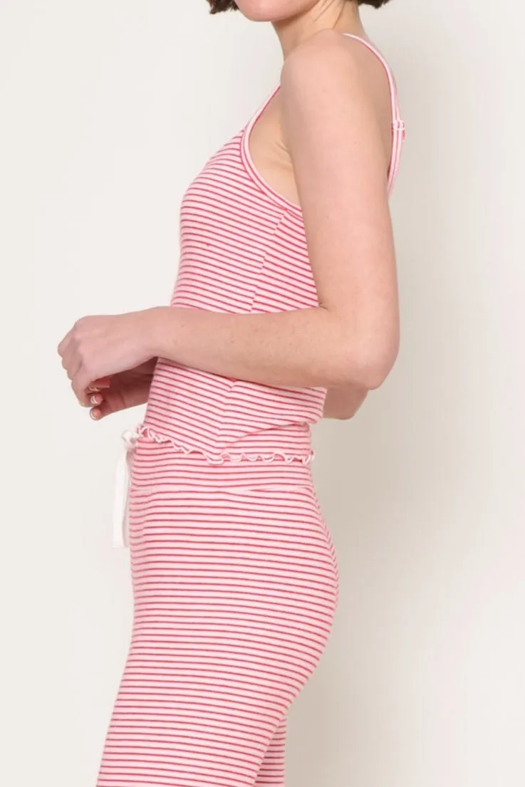Emily Stripe Cami Printed Blouse Reinforced Stress Points