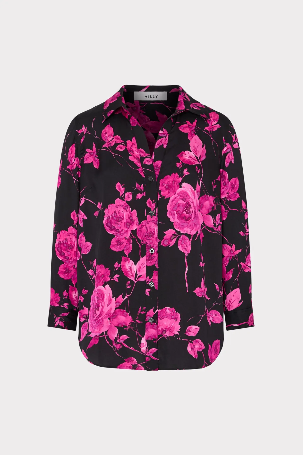 Quincy Amarilla Rose Silk Blouse Fade Resistant Treatment