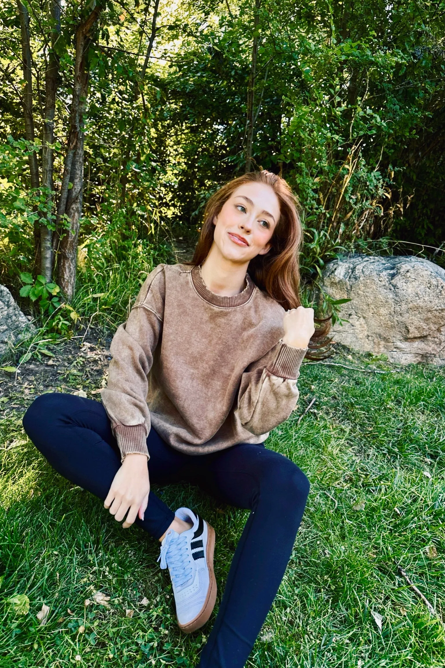 SubtleTexture Finland Acid Wash Oversized Pullover