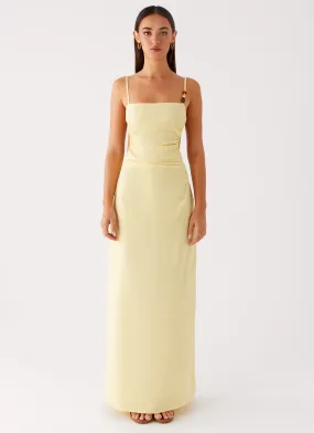 Sculpted Form Selah Maxi Dress - Yellow