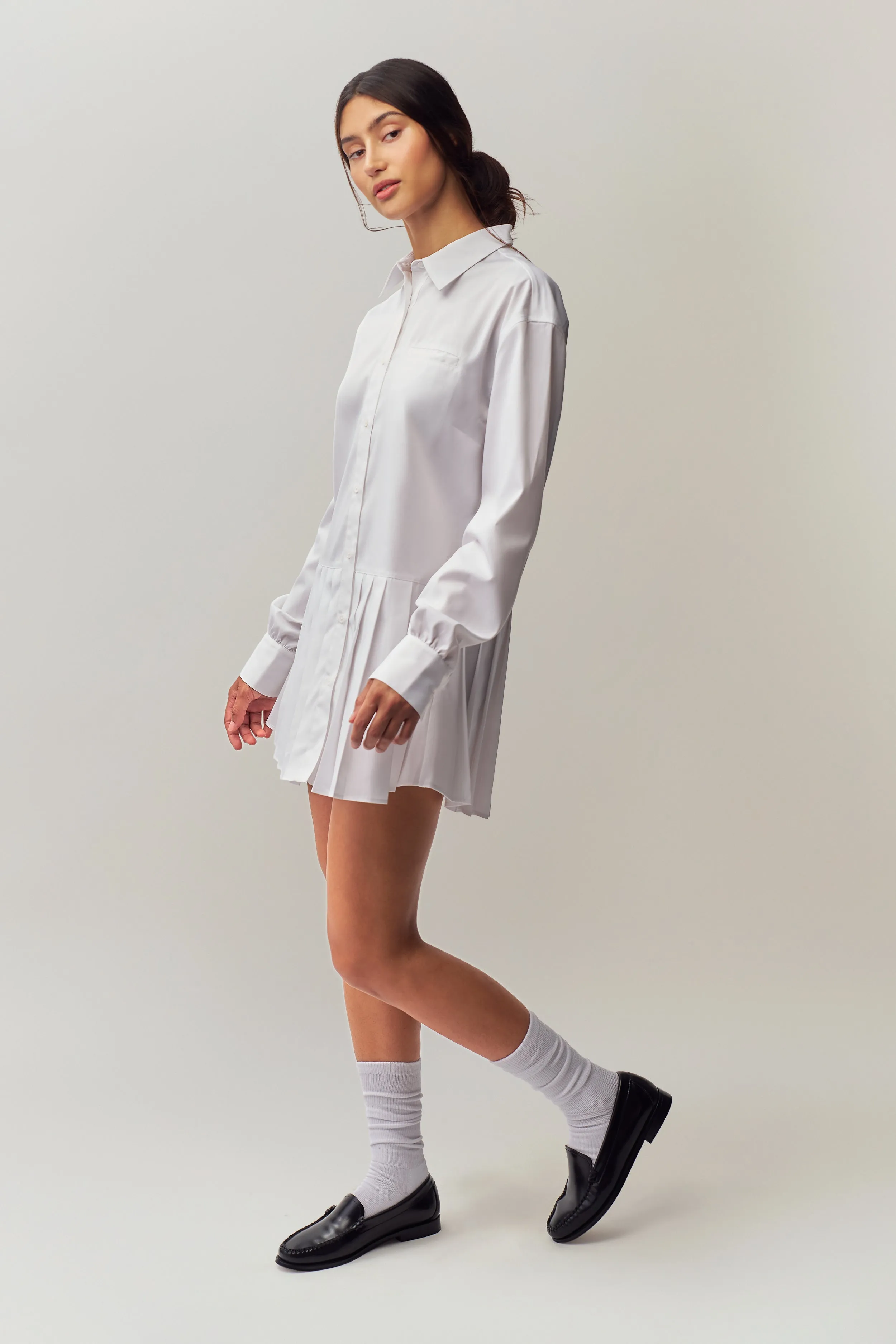 Calm Drape Skin Glow Sennae Shirt Dress