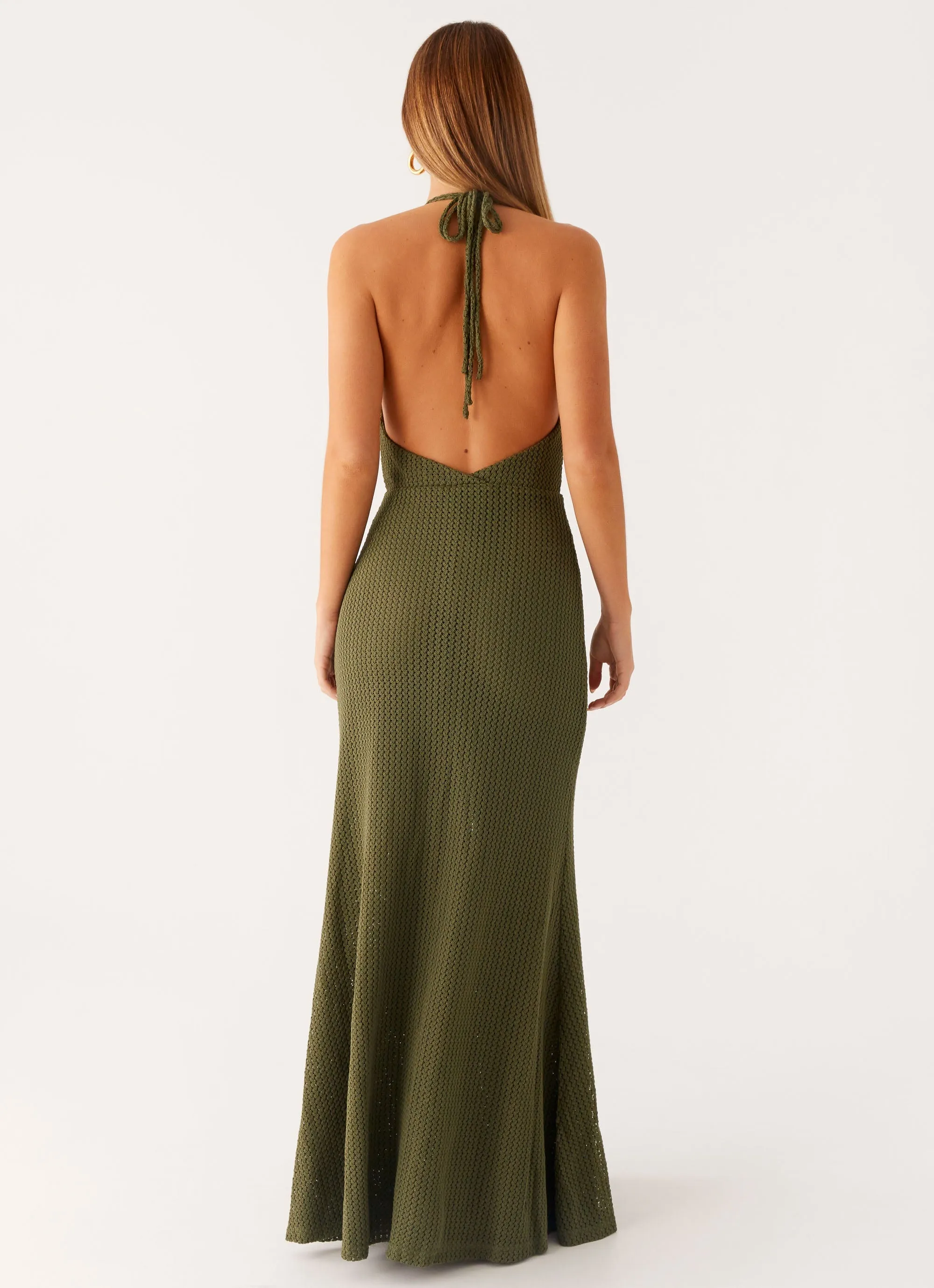 Thora Maxi Dress - Olive Petite Chic Midi-Length
