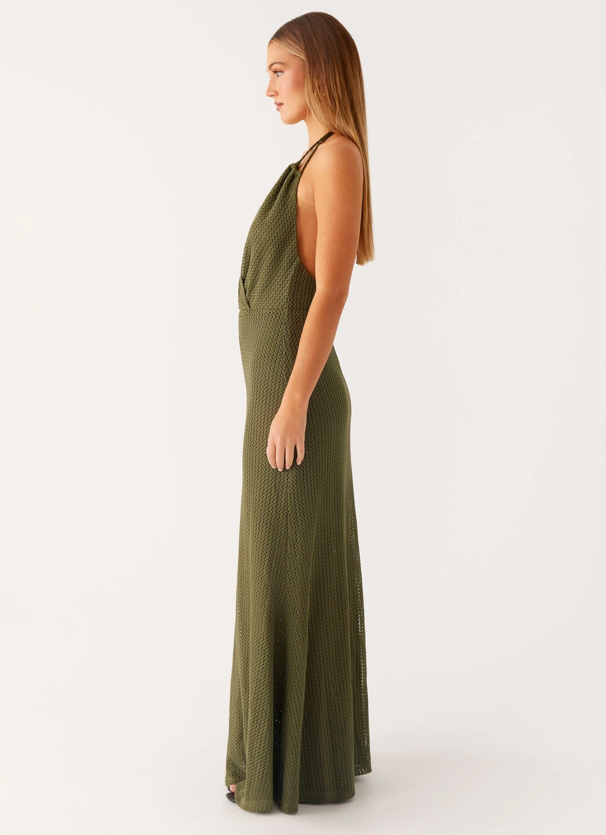 Thora Maxi Dress - Olive Elegant Everyday