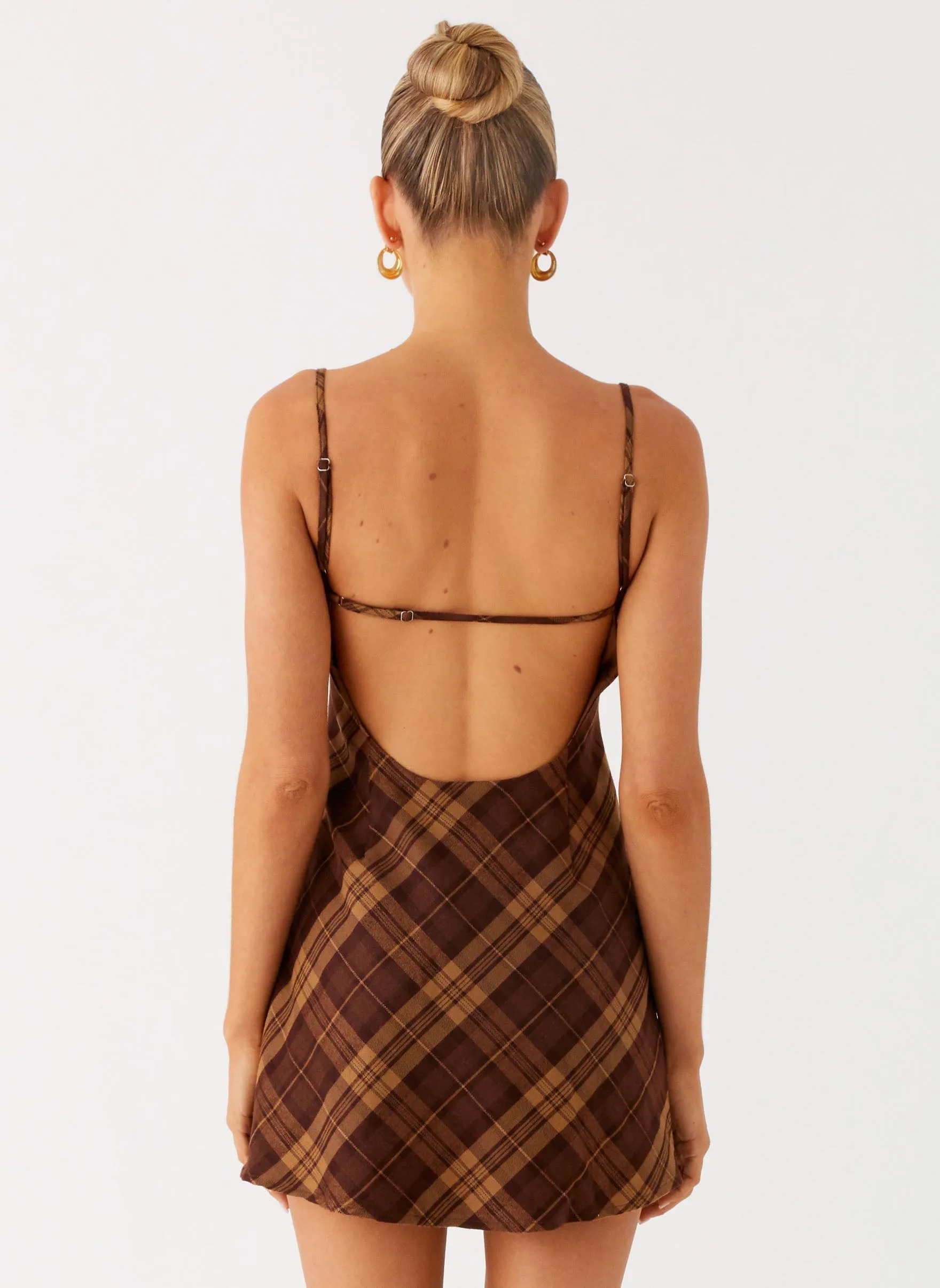 Radio Star Mini Dress - Plaid Fall Fashion