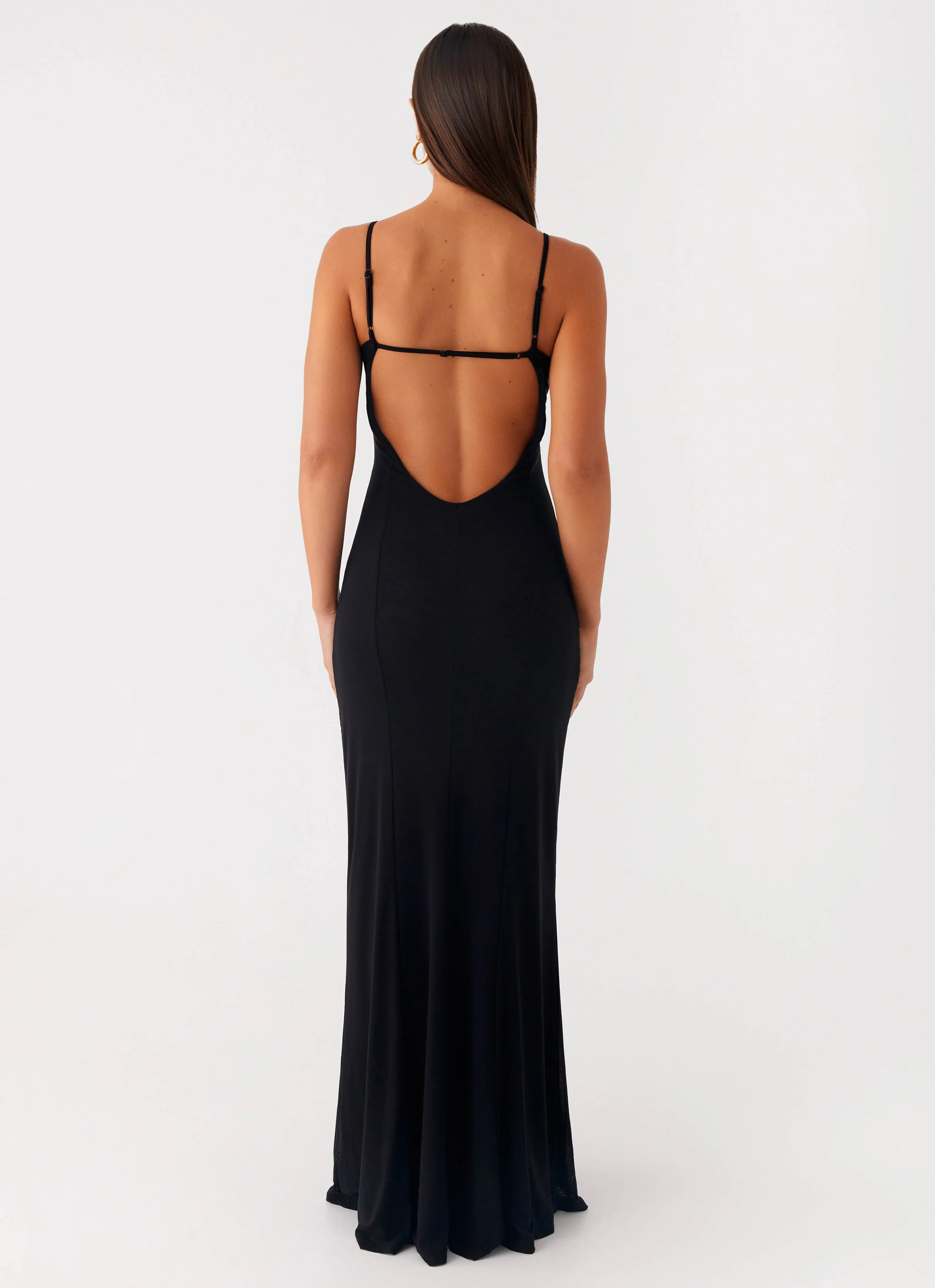 Serene Escape Maxi Dress - Black Event Glow Comfy Layers