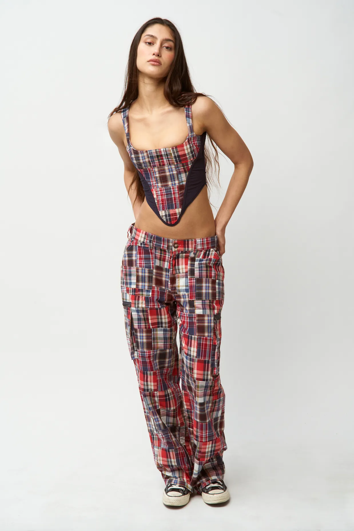 Reinforced Stitching Anti Static Fabric Serene Patchwork Corset