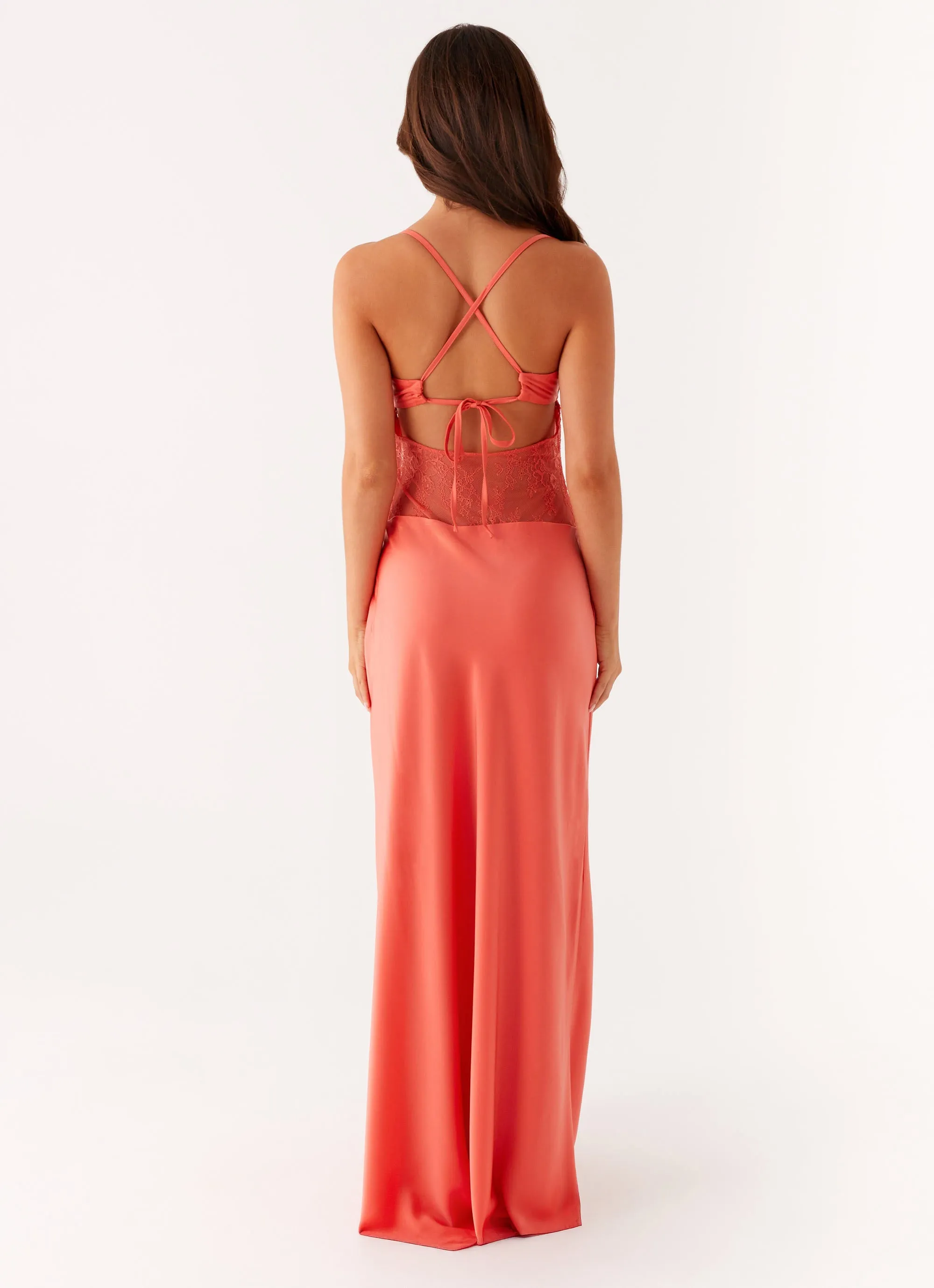 Flexible Fit Versatile dress for layering Shae Maxi Dress - Tangerine
