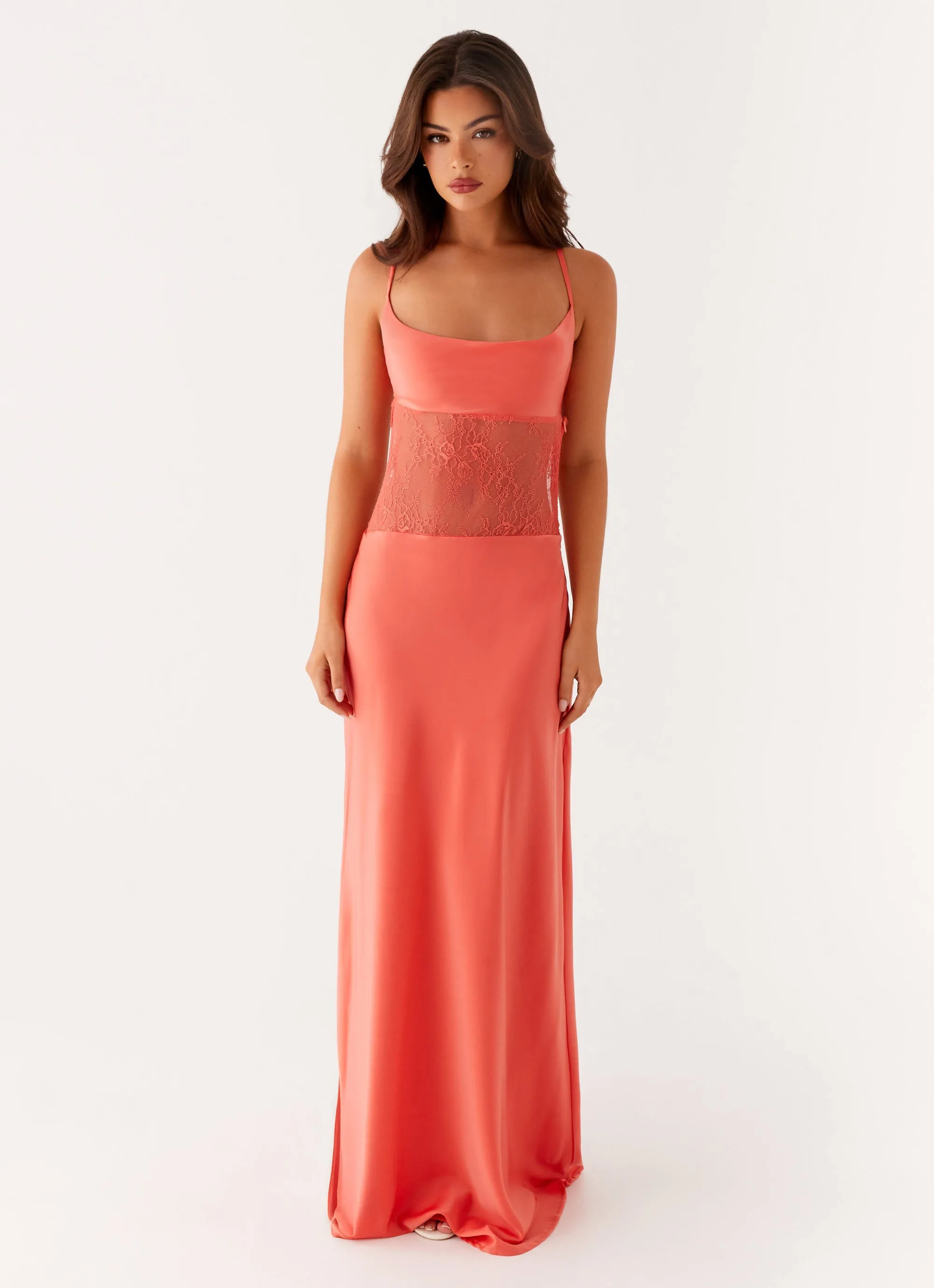 NonIrritatingLining Shae Maxi Dress - Tangerine