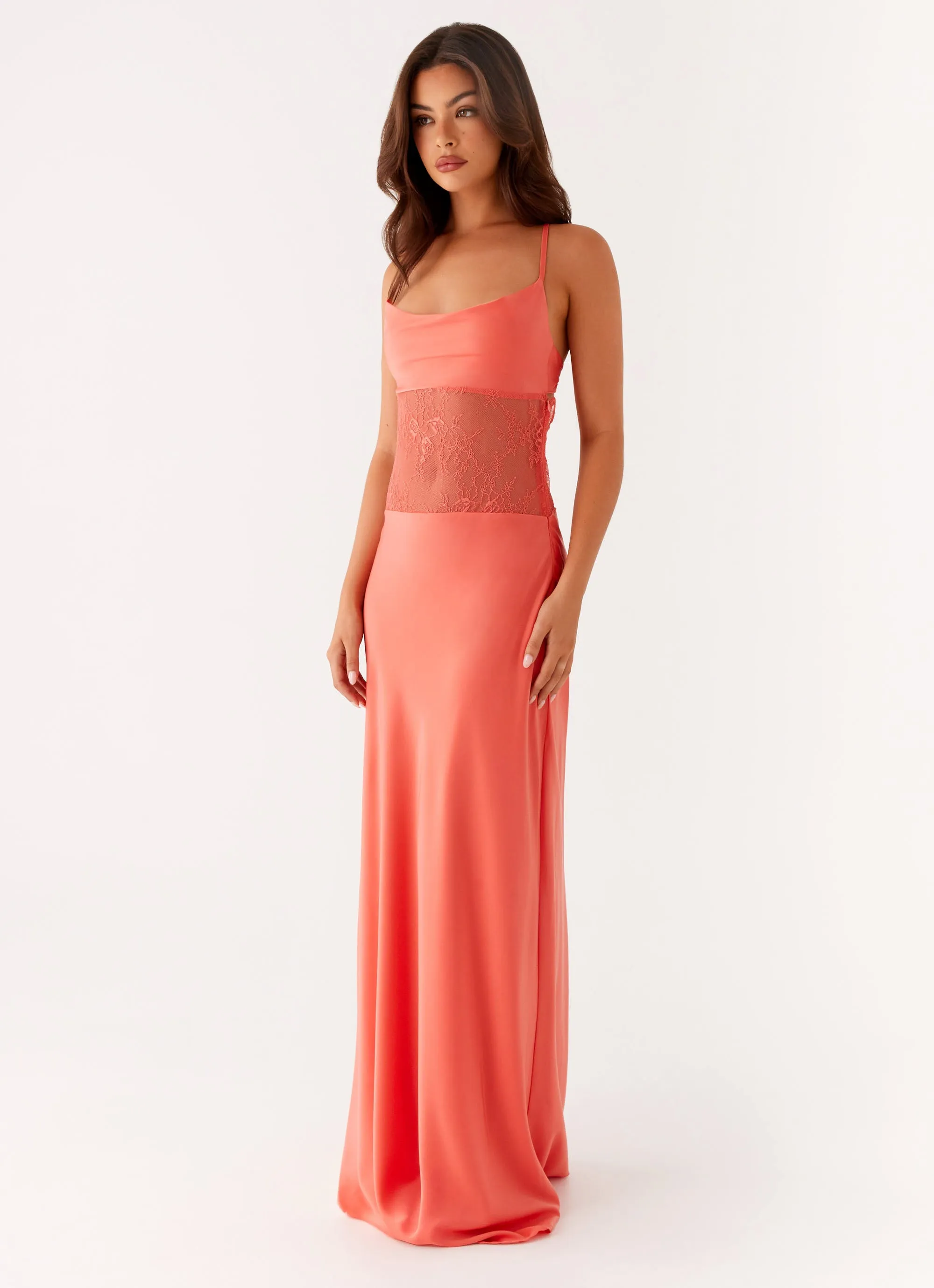 Shae Maxi Dress - Tangerine Smooth Shape
