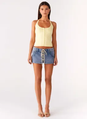 Beach Day Nashville Denim Skort - Blue