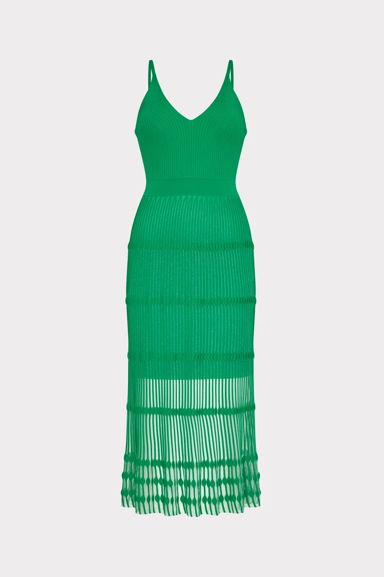 Sheer Knit Cami Dress Rooftop-Event Crinkle Effect