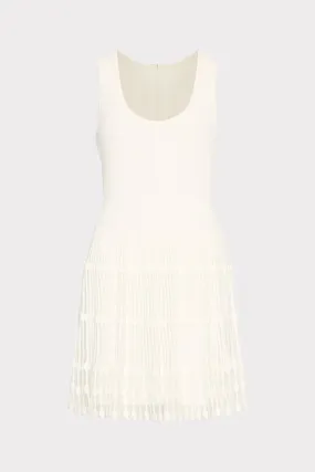 Form Flow Sheer Knit Fit And Flare Mini Dress