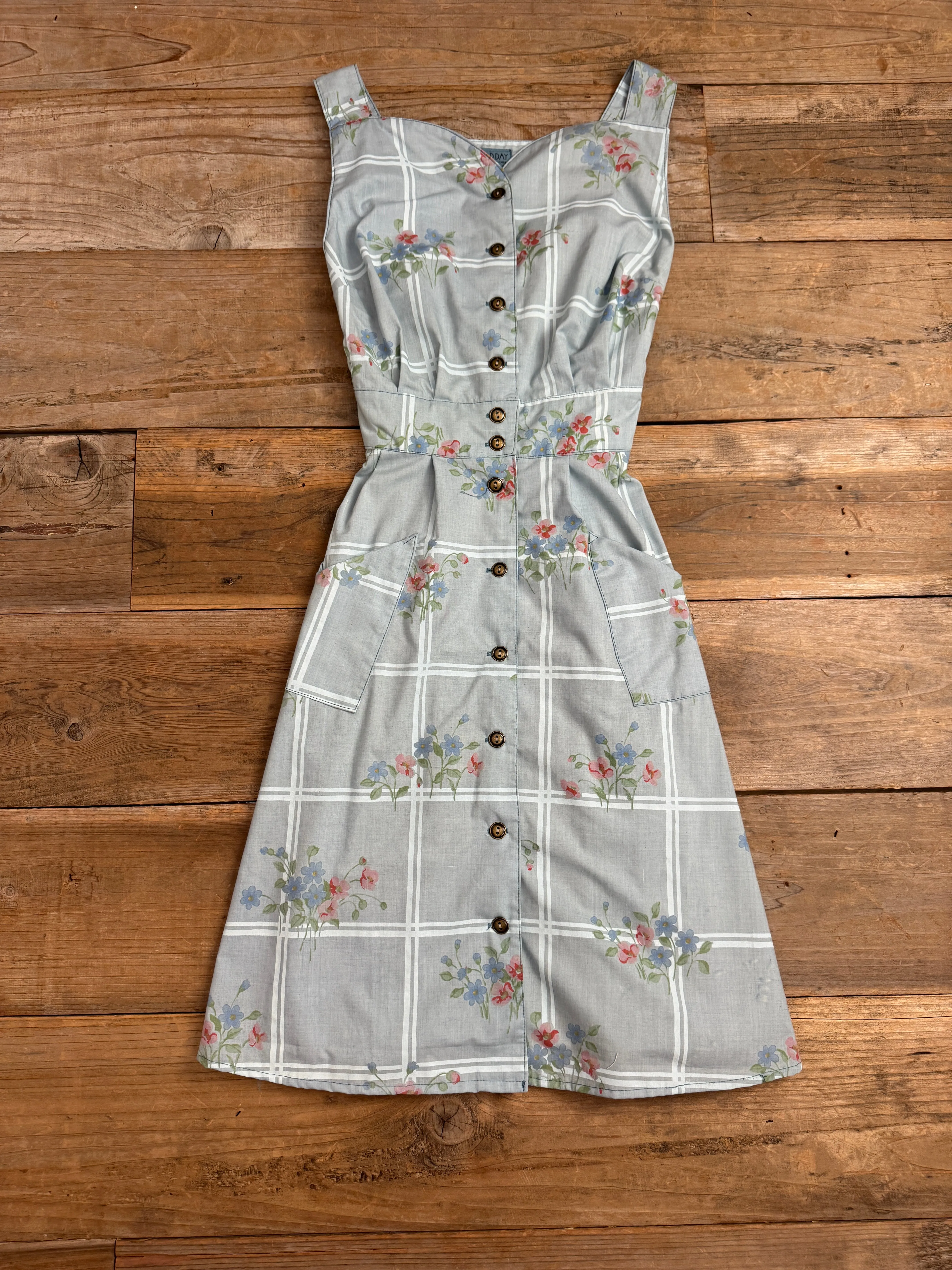 Sheet Dress in One of a Kind in Medium Boat-Neck