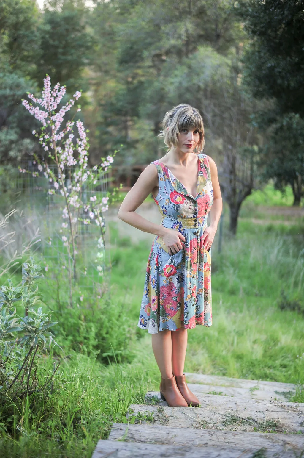 All Gender Sheet Dress in Patchwork Party Challis