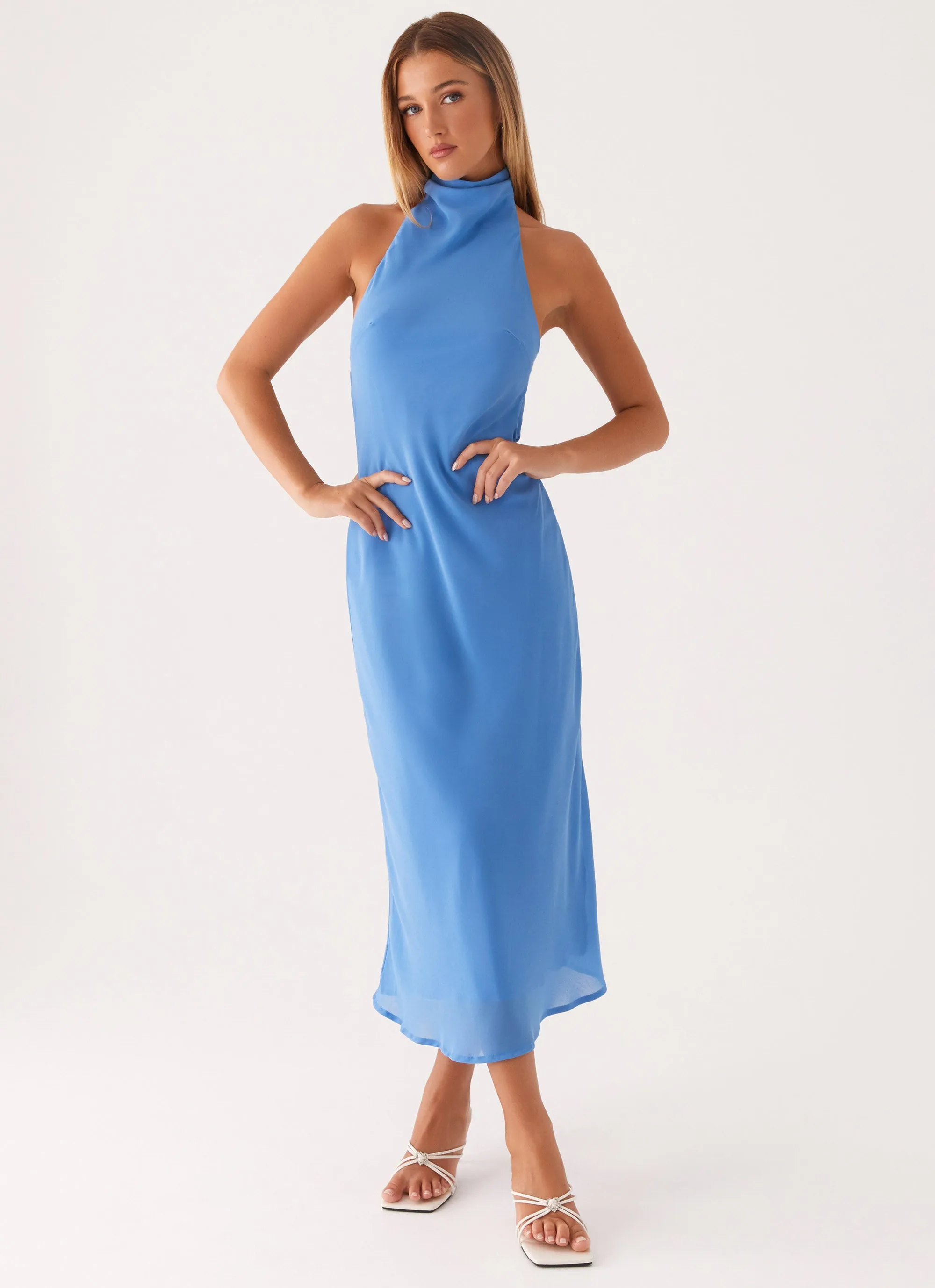 Shelly Midi Dress - Azure Summer Friendly