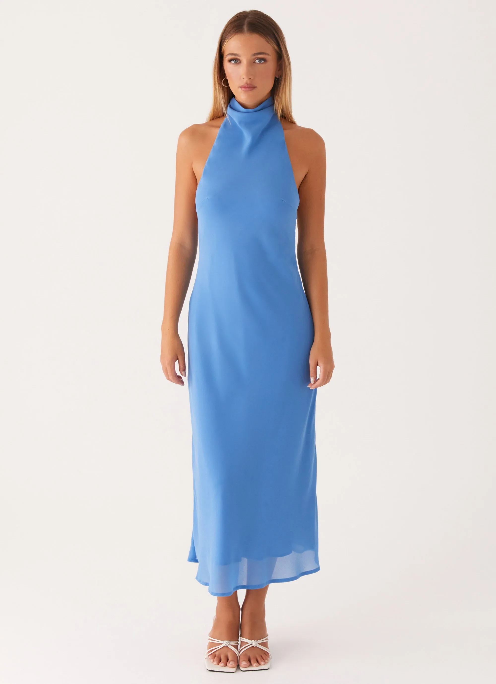 Global Style Shelly Midi Dress - Azure