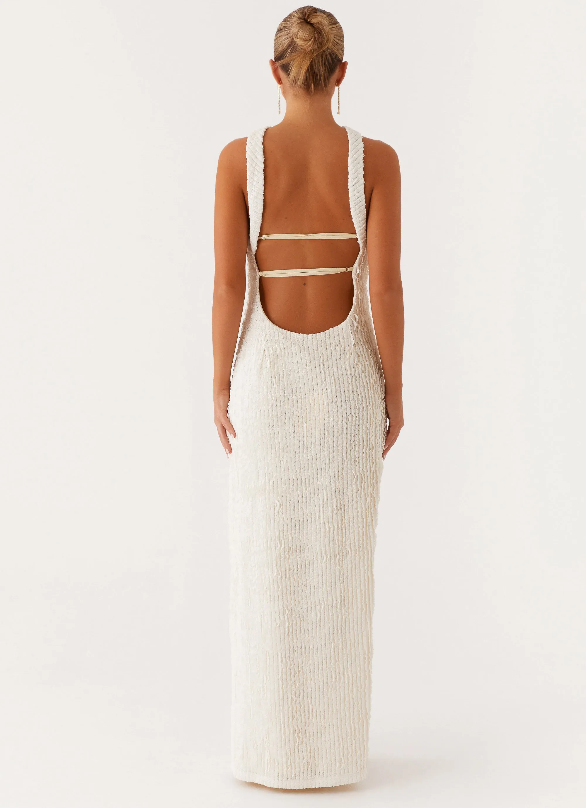 Calm Finish Sadie Maxi Dress - Ivory