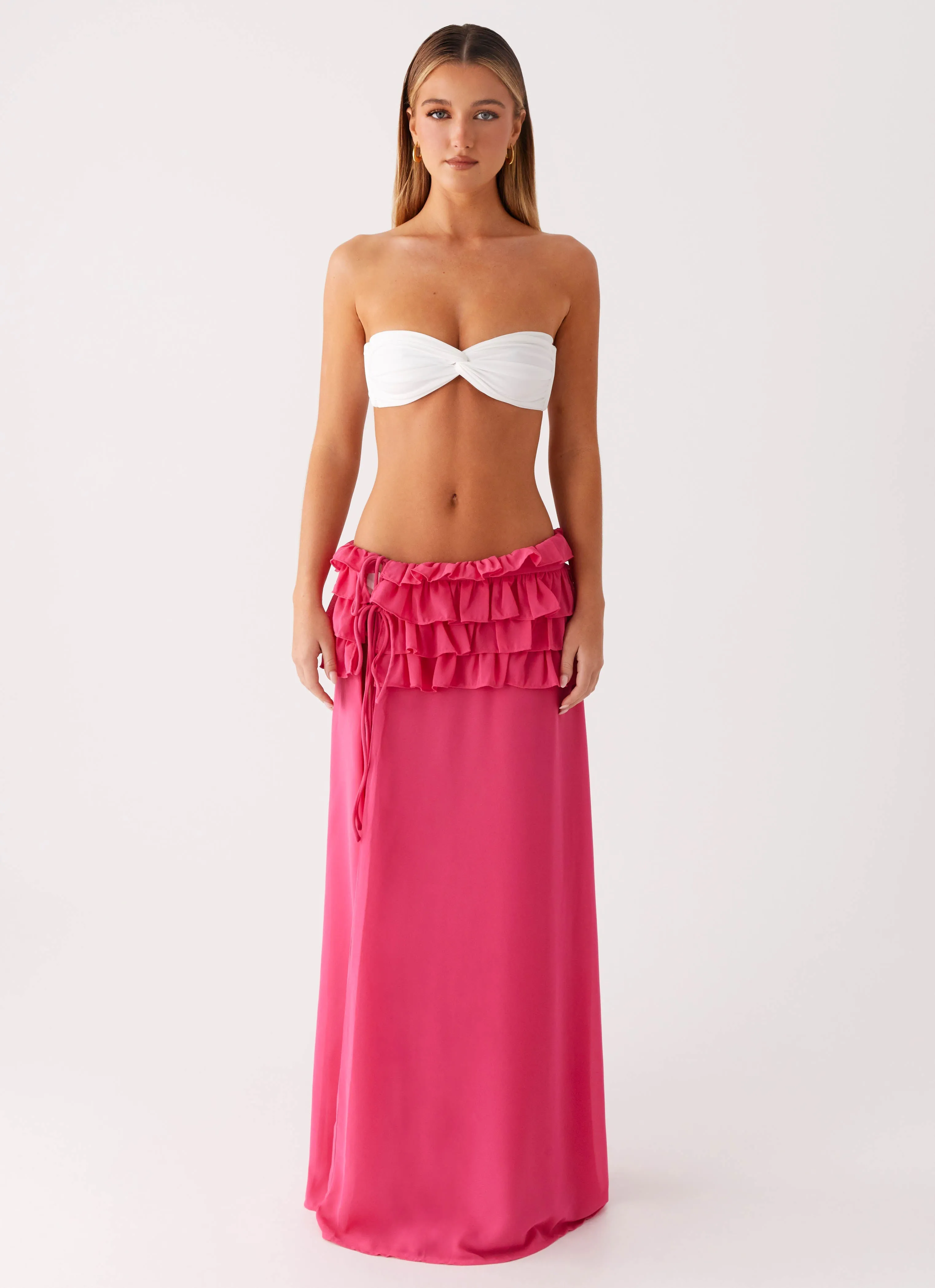 Comfort Swim Athletic Swim Shirin Sarong - Hot Pink