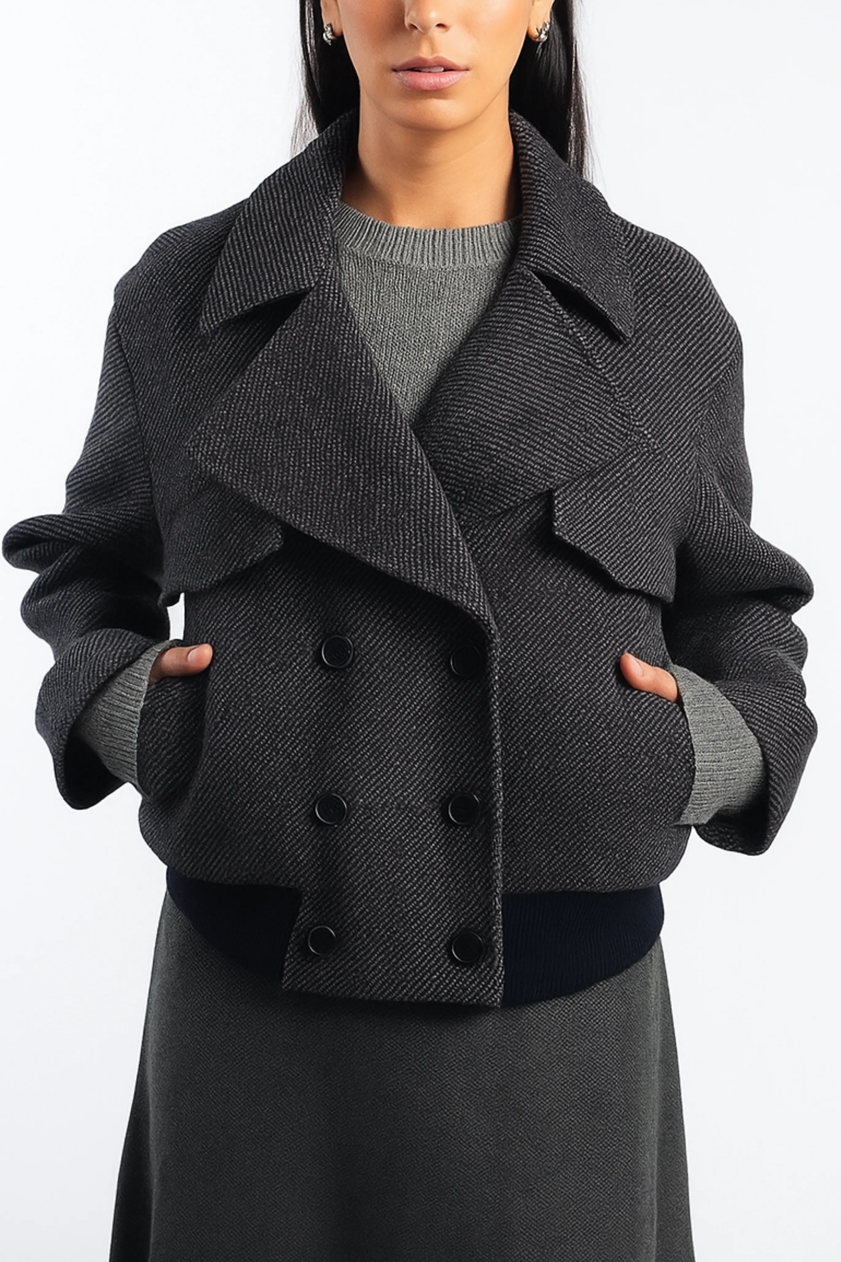 Trendy Feel Tailored Bomber Jacket