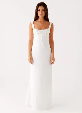 Shyla Maxi Dress - Ivory Villa Light Modern and Feminine