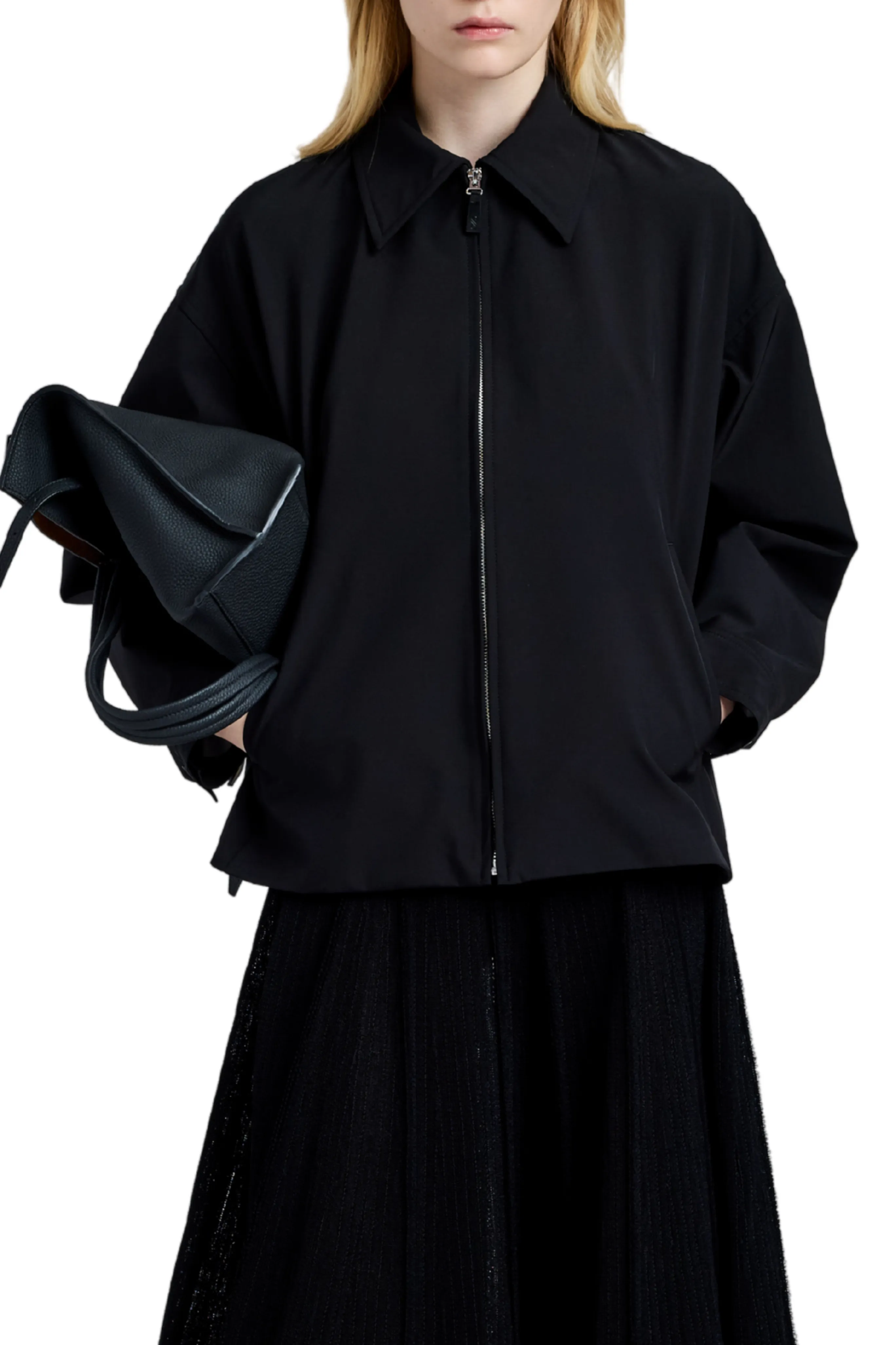 Sibyl Jacket in Stretch Nylon AllPurposeFastening