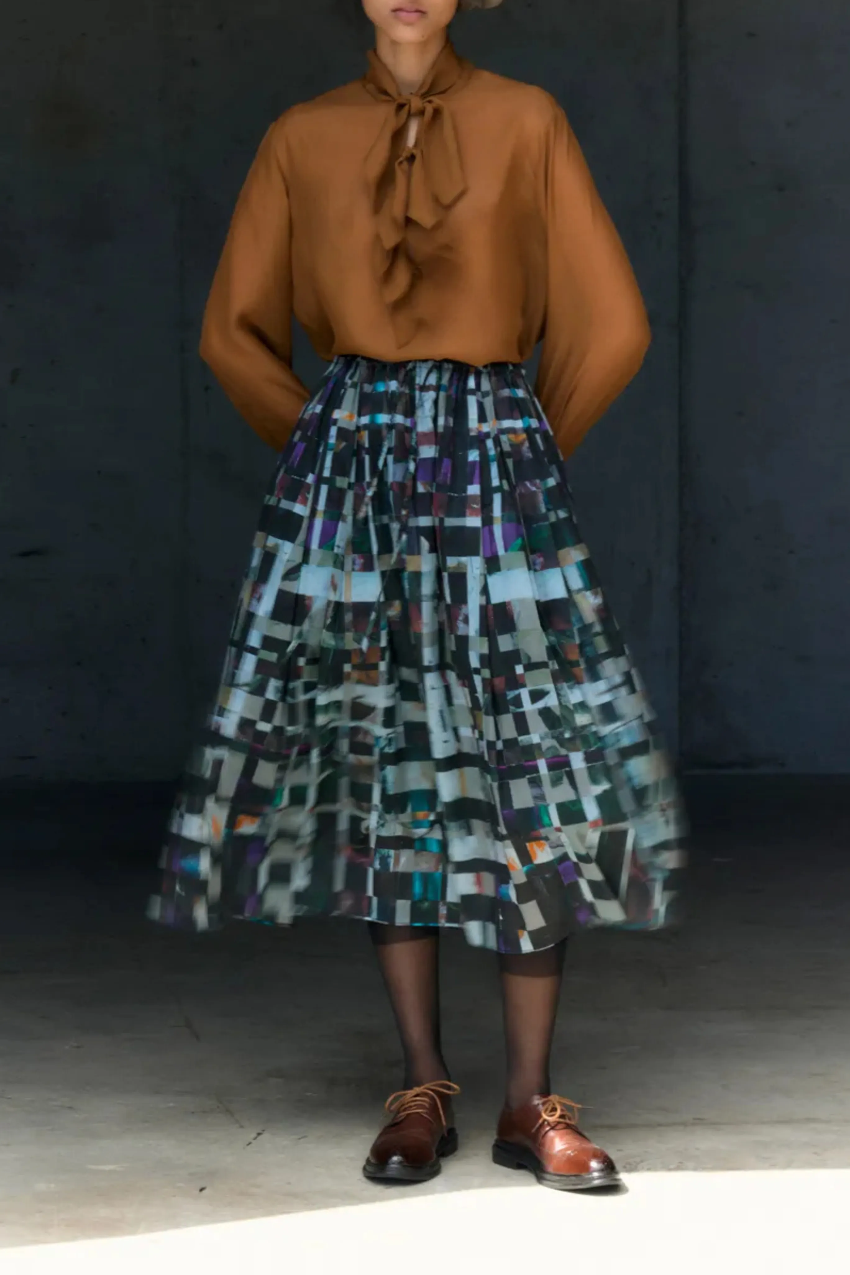 Silk Painter's Shirt - Nutmeg Ventilated Side Panels