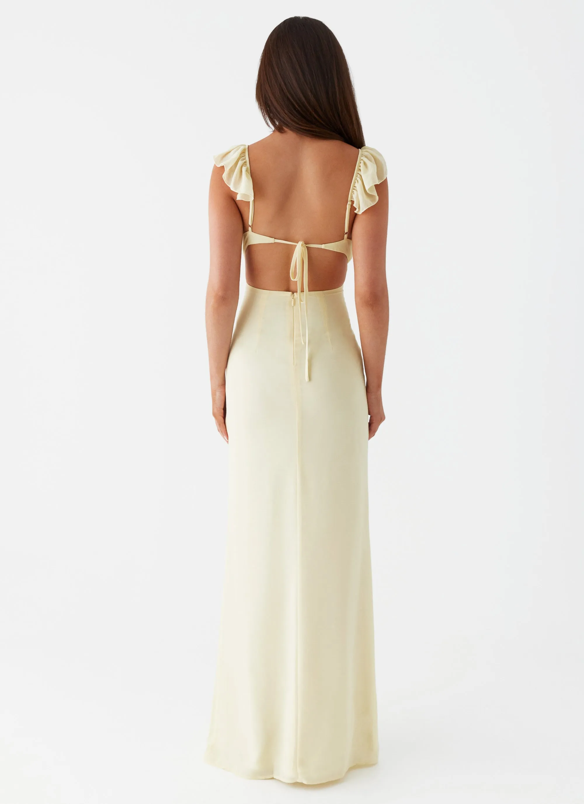 Delicate Edge Timeless Comfort Wear Silvie Maxi Dress - Yellow