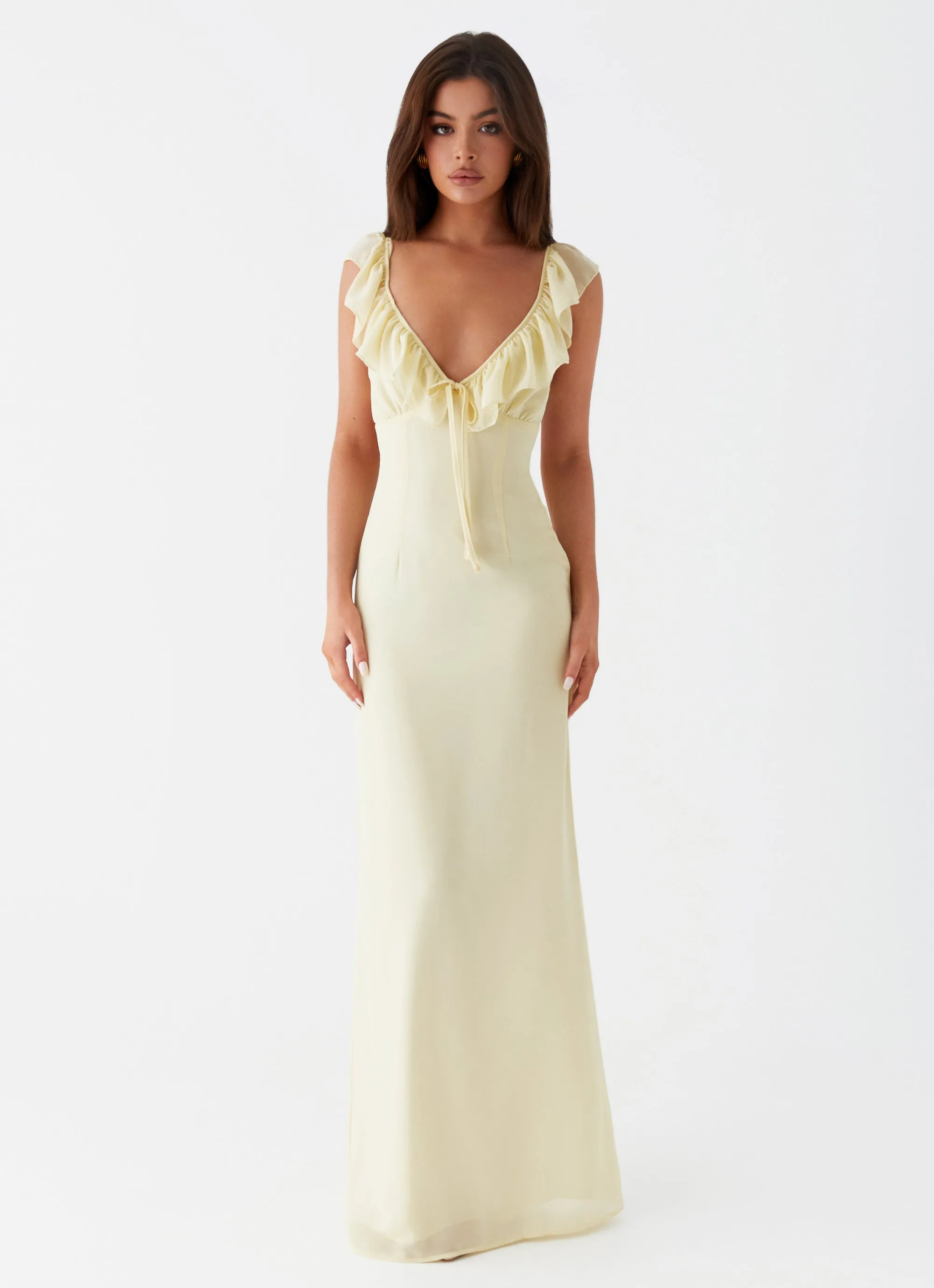 Neutral Base Silvie Maxi Dress - Yellow