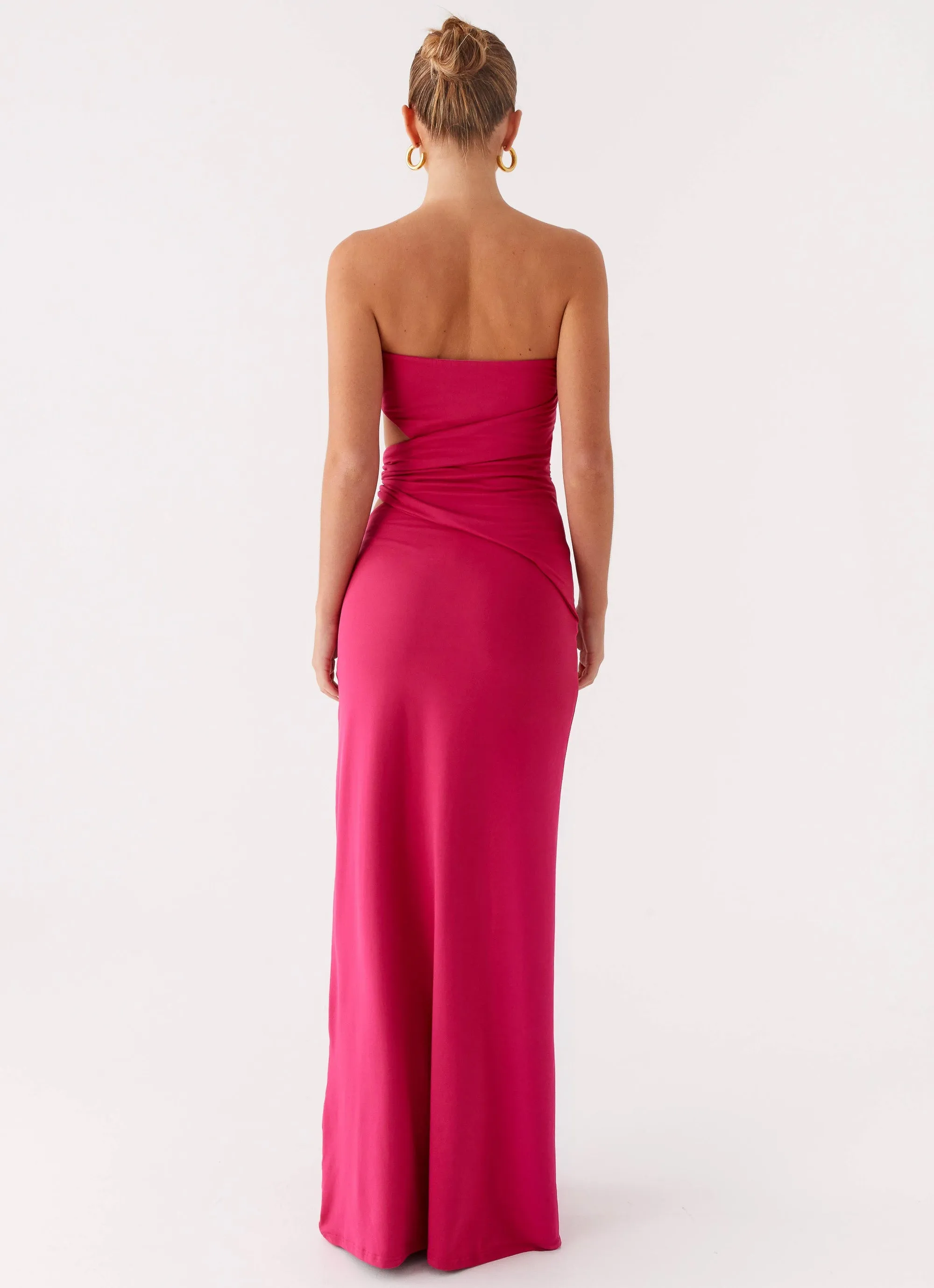 Anetta Maxi Dress - Fuchsia warm tones