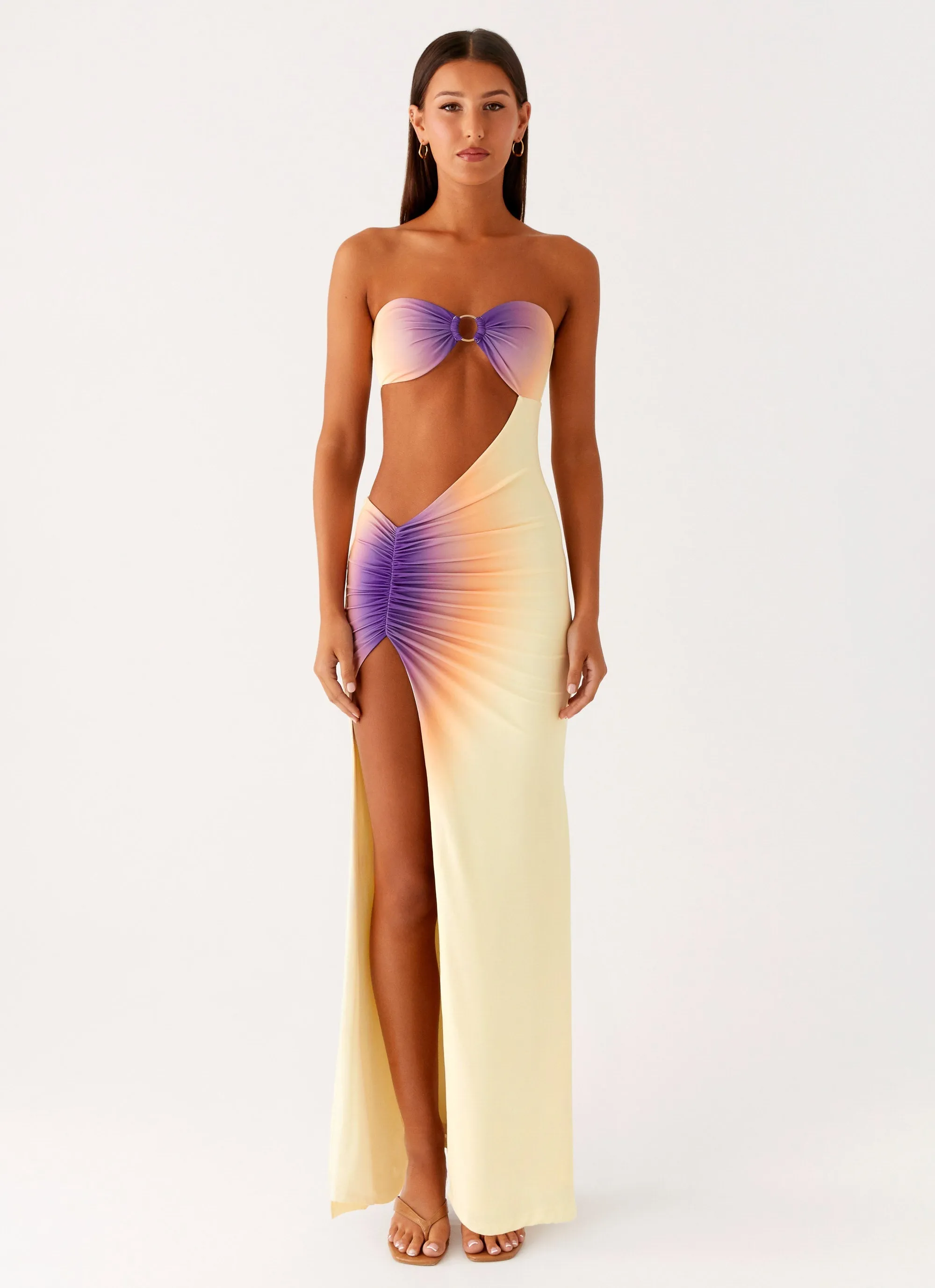 Light Touch Easy Elegance Ellisah Ombre Maxi Dress - Sunrise Ombre