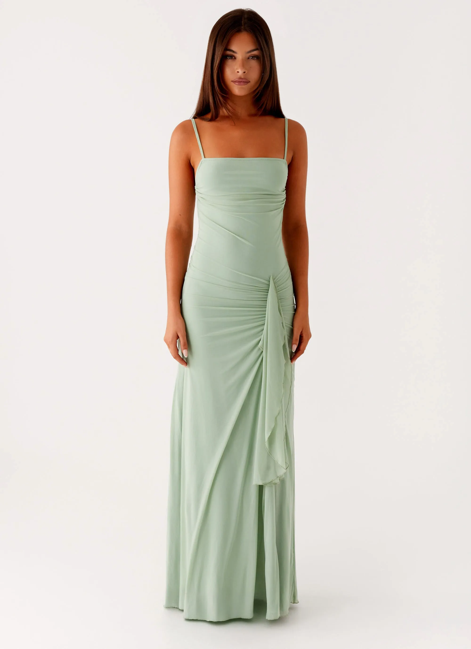 Amphi Maxi Dress - Sage Lightweight-Lining
