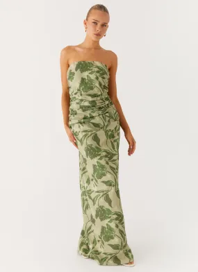 slim cut Classic Appeal Sirrah Maxi Dress - Jade Fern
