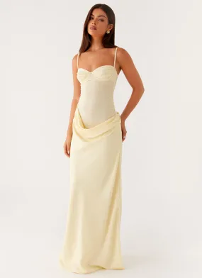 Romy Maxi Dress - Yellow Simple Form