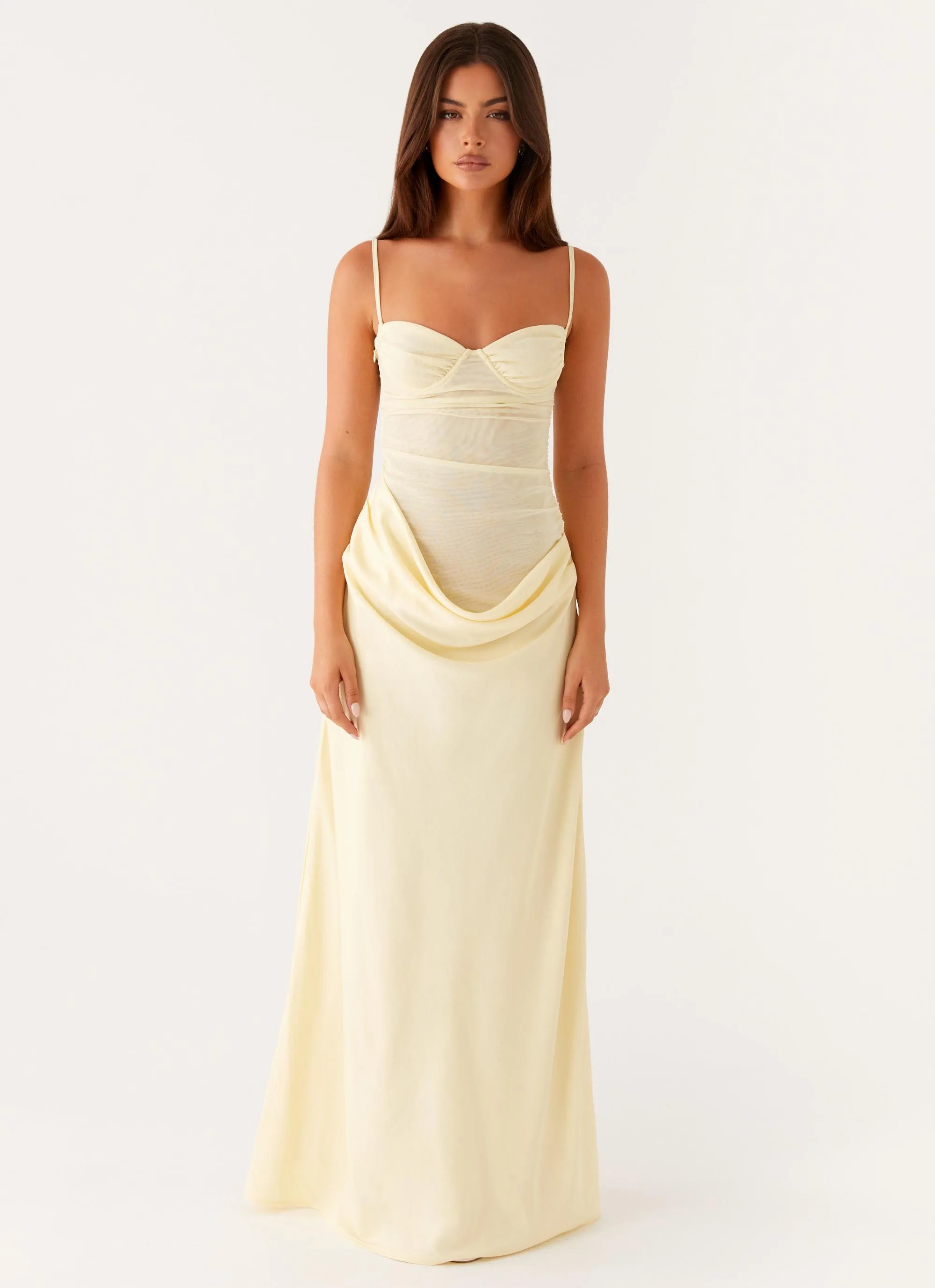 Romy Maxi Dress - Yellow Special-Occasion Feminine Design