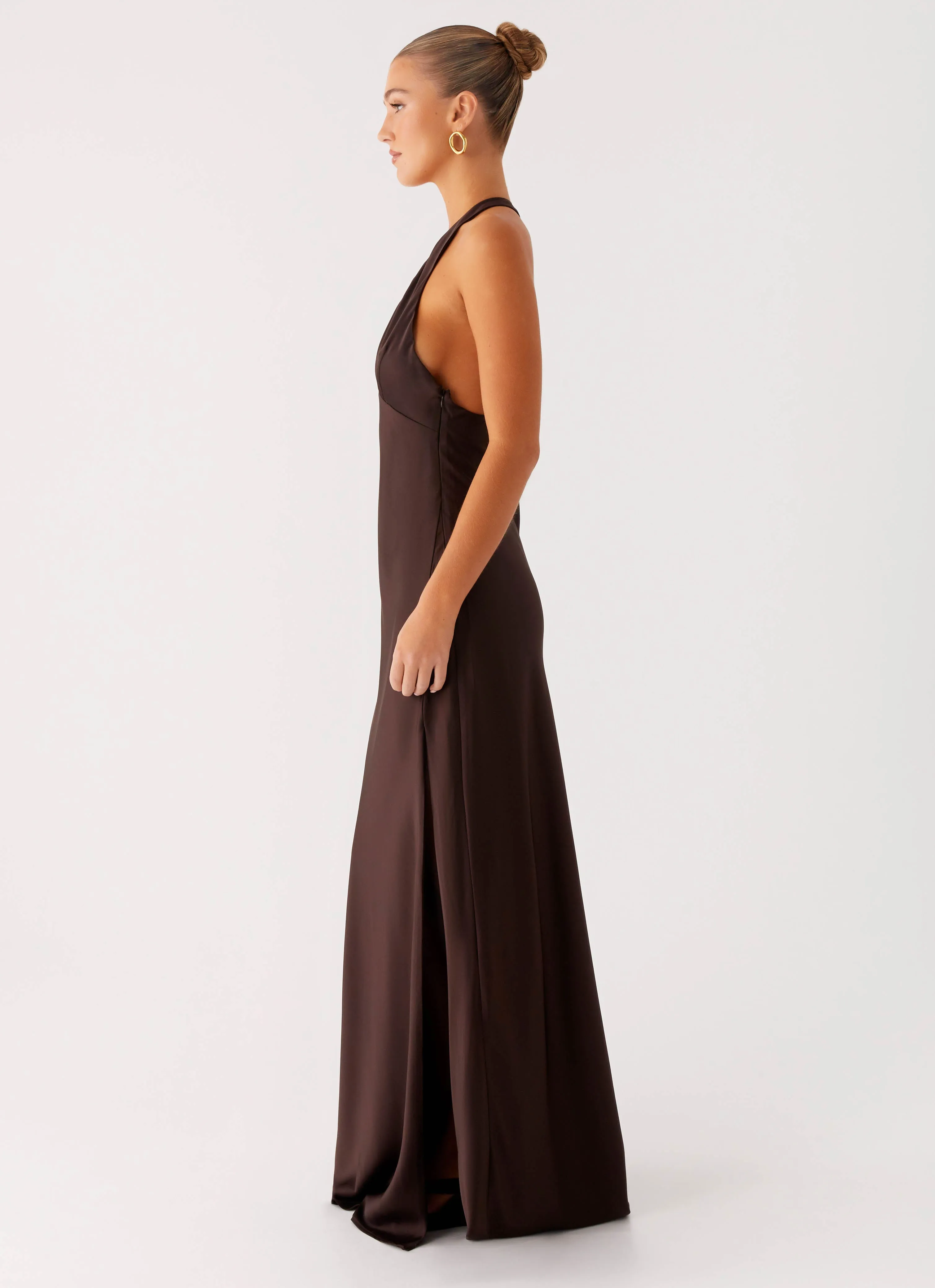 Angie Maxi Dress - Chocolate Comfortable and Fashionable