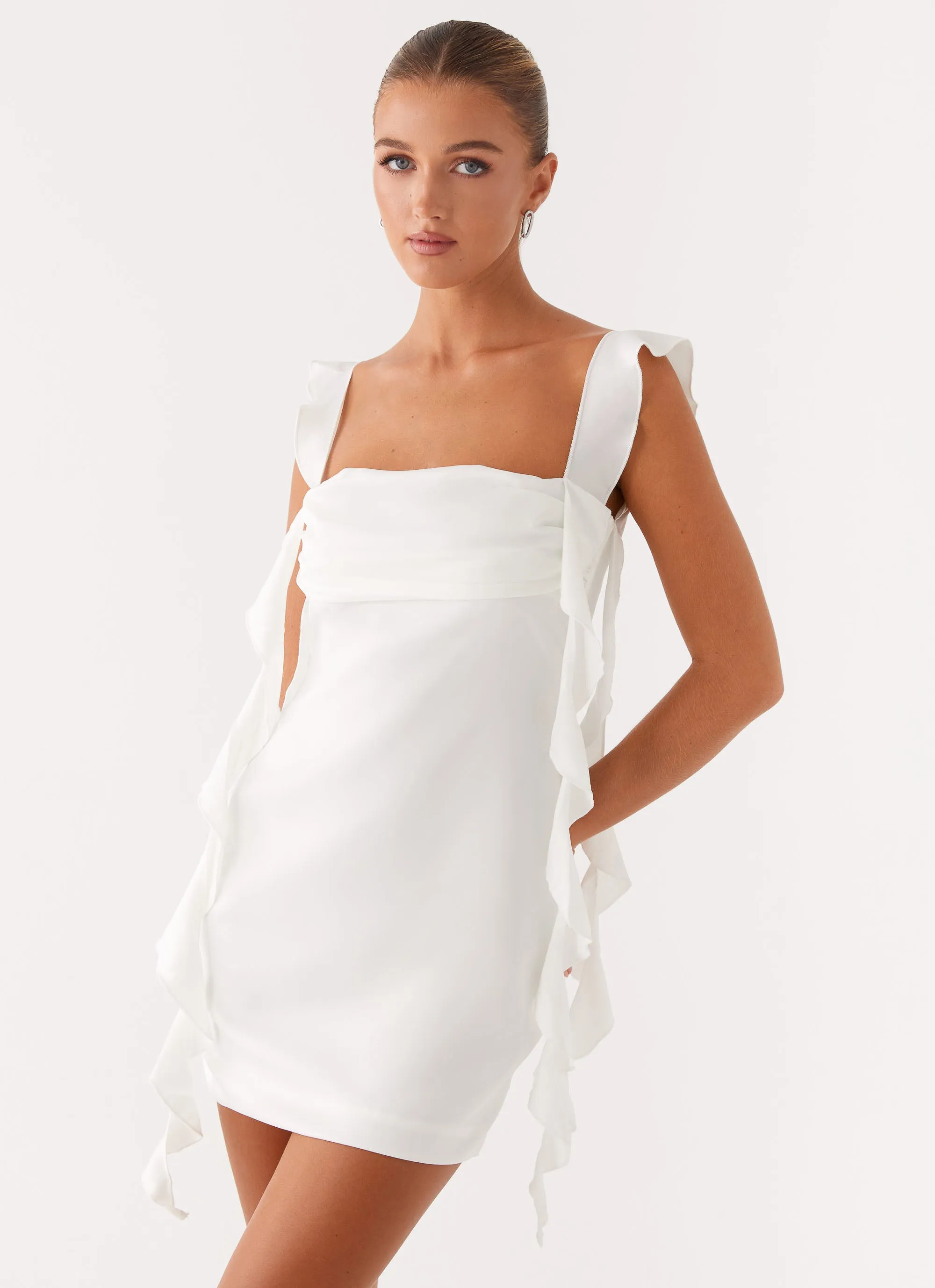 Beckham Mini Dress - White Seasonal Essential