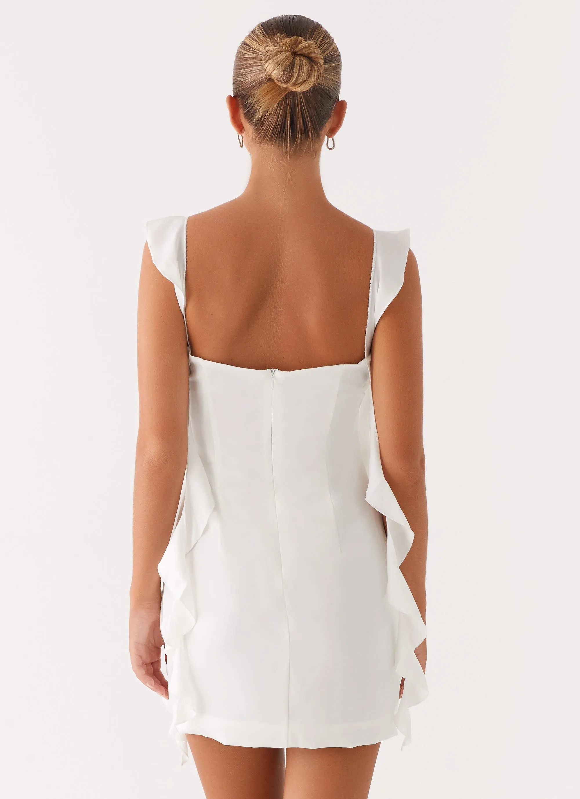 Beckham Mini Dress - White Spring Brunch
