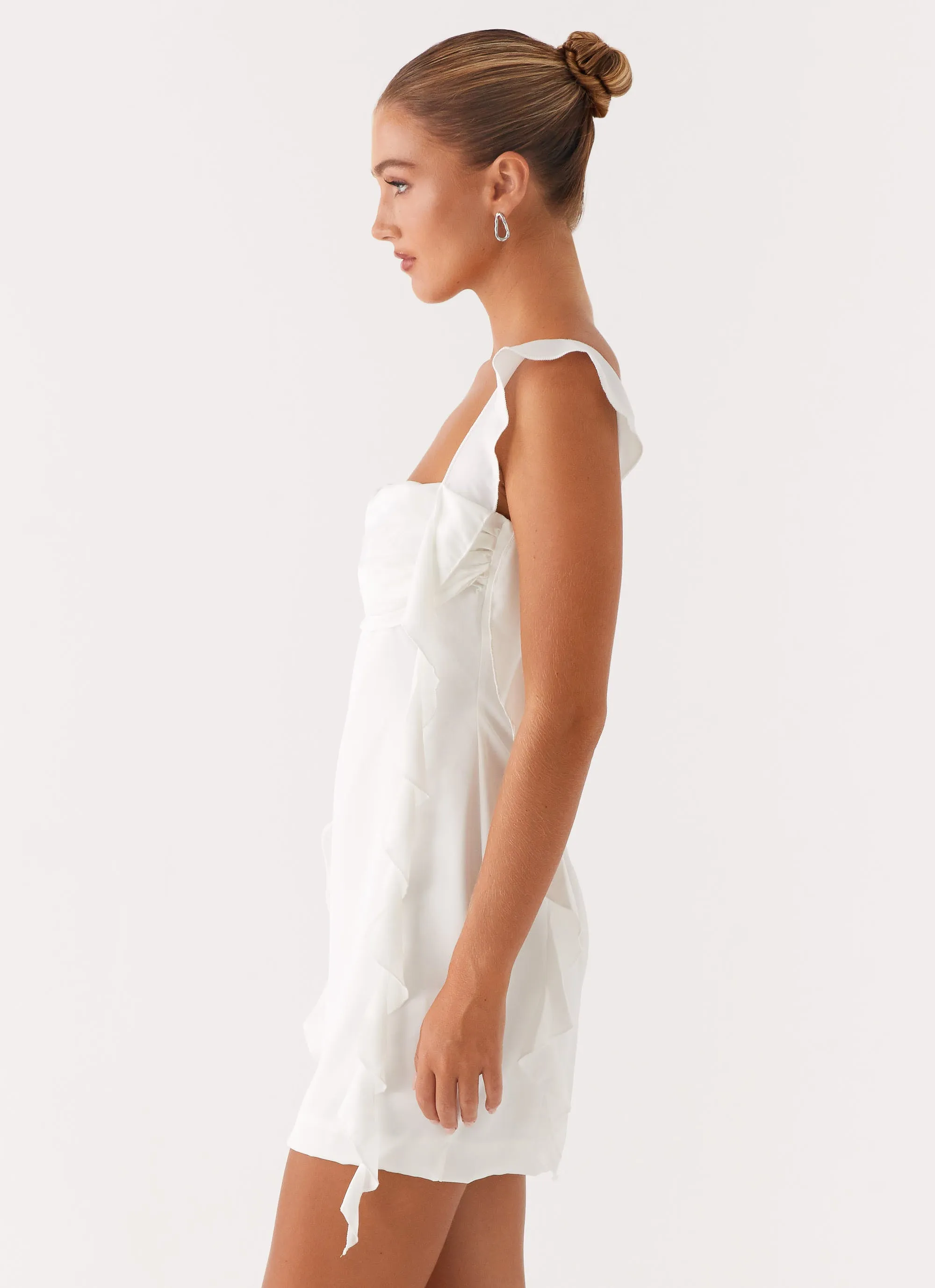 Fast Chic Trendy floral dress Beckham Mini Dress - White