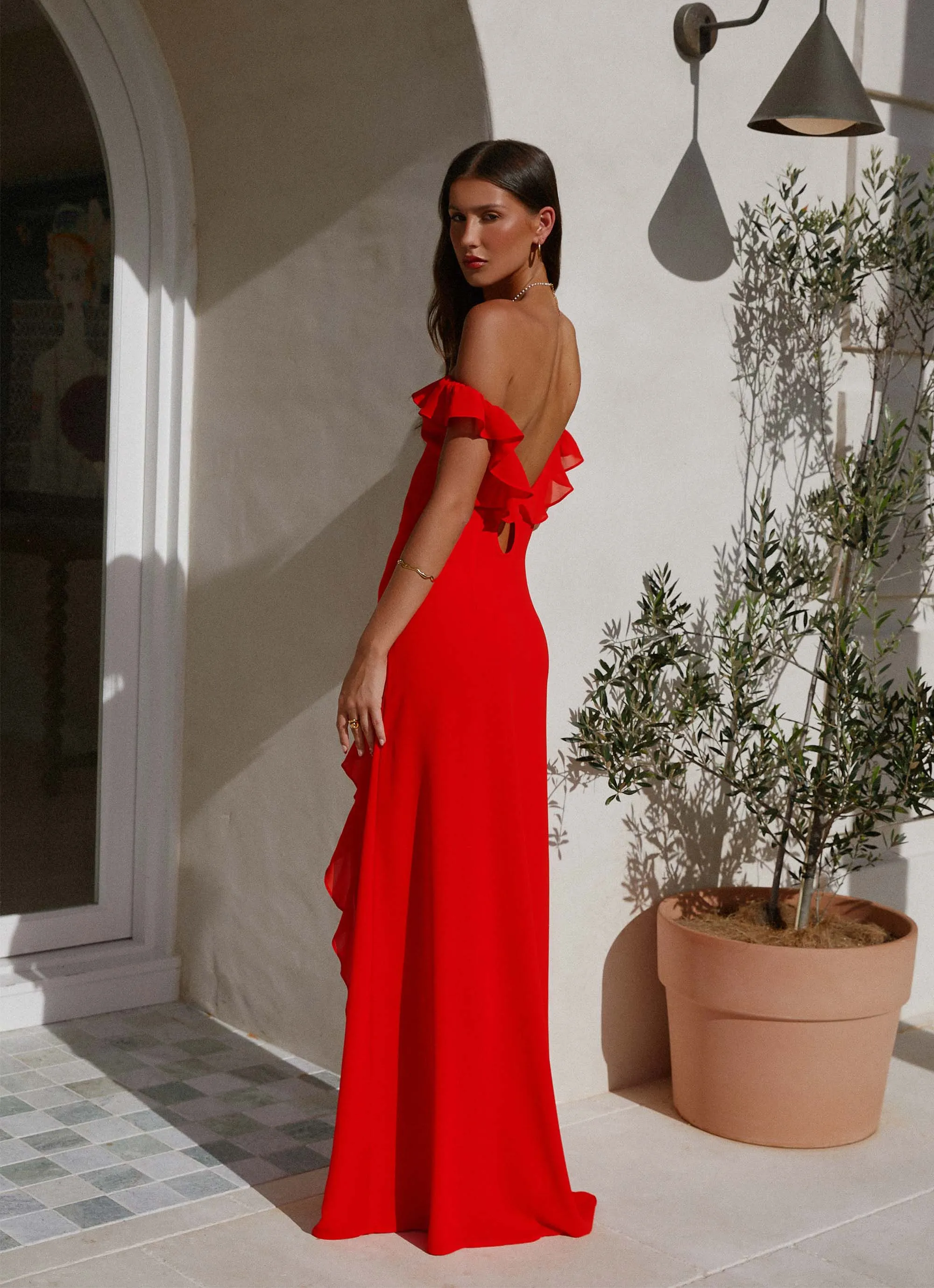 Night wear Braxton Maxi Dress - Red