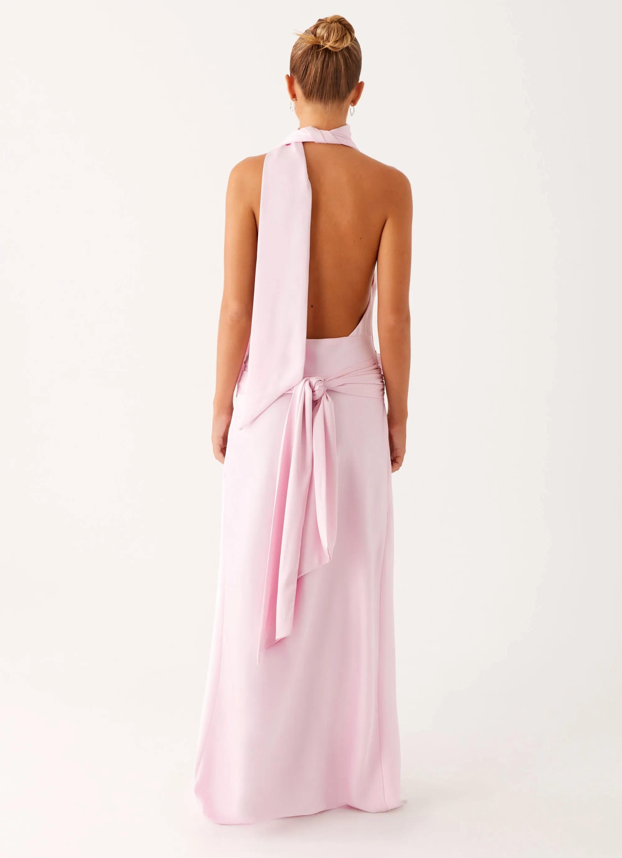 Imani Maxi Dress - Pink Flattering Style Fit Daily Wear