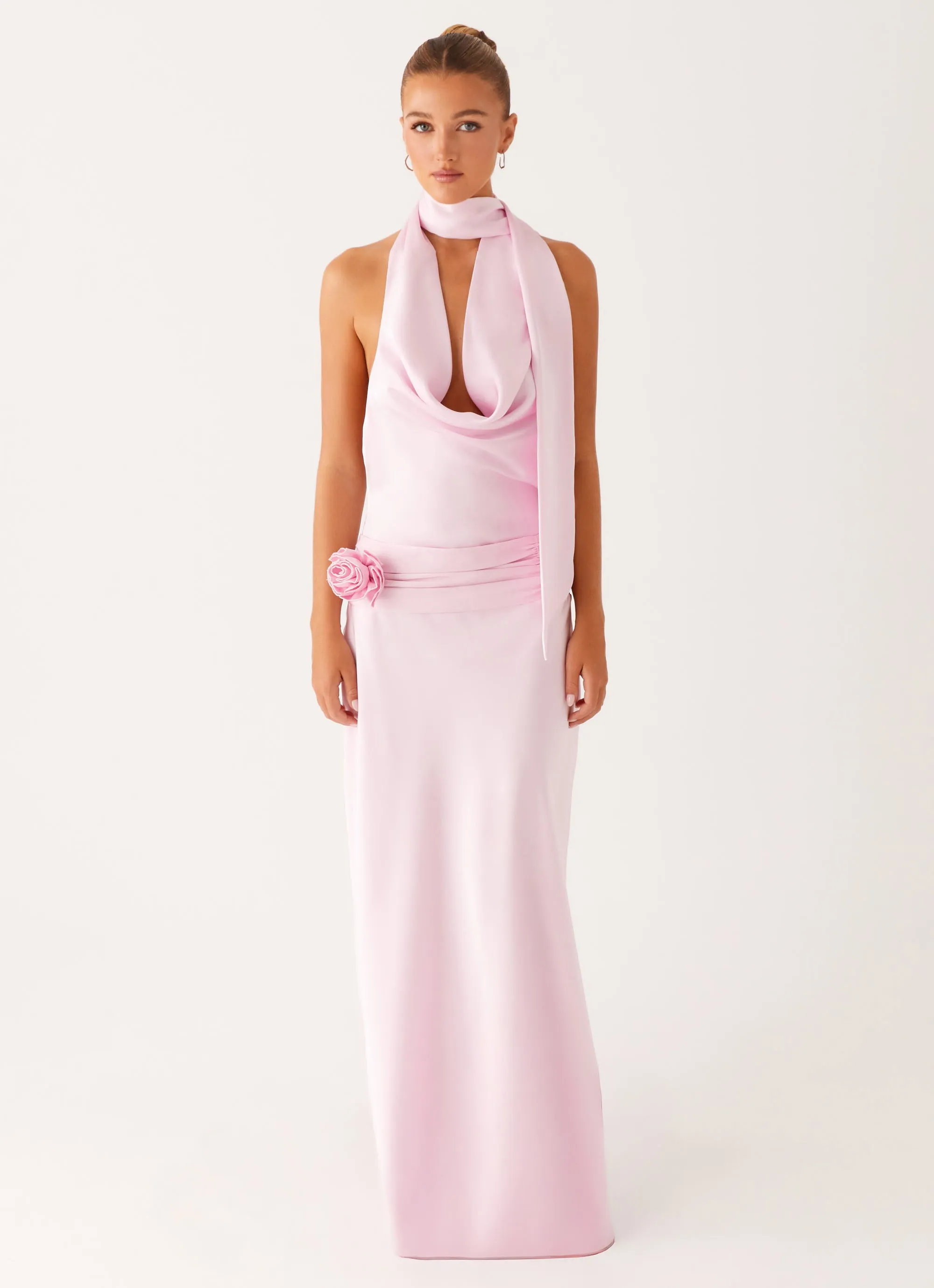 Spring Style Boho Tone Imani Maxi Dress - Pink