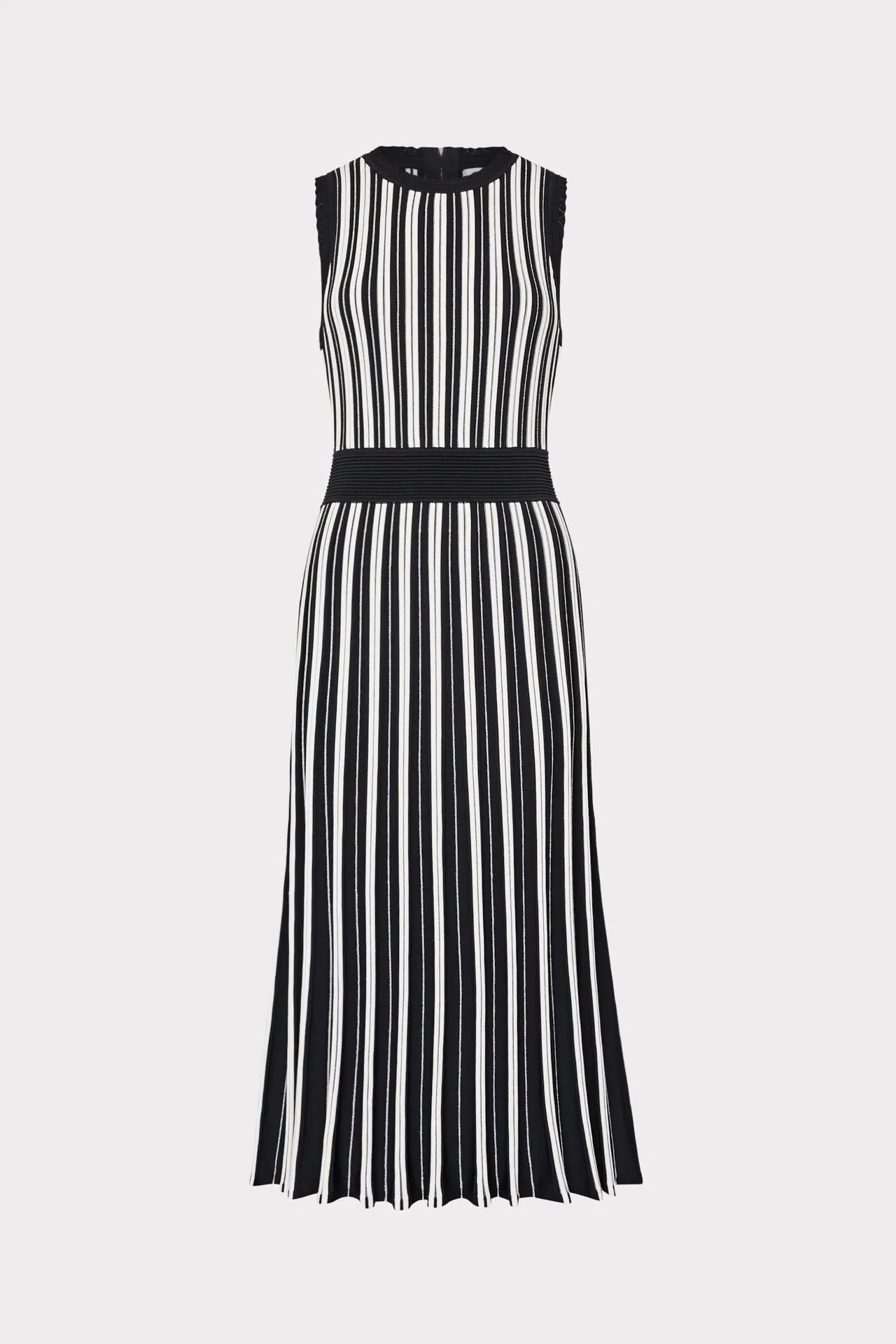 Sleeveless Pleated Midi Dress Versatile Wearable Urban Touch