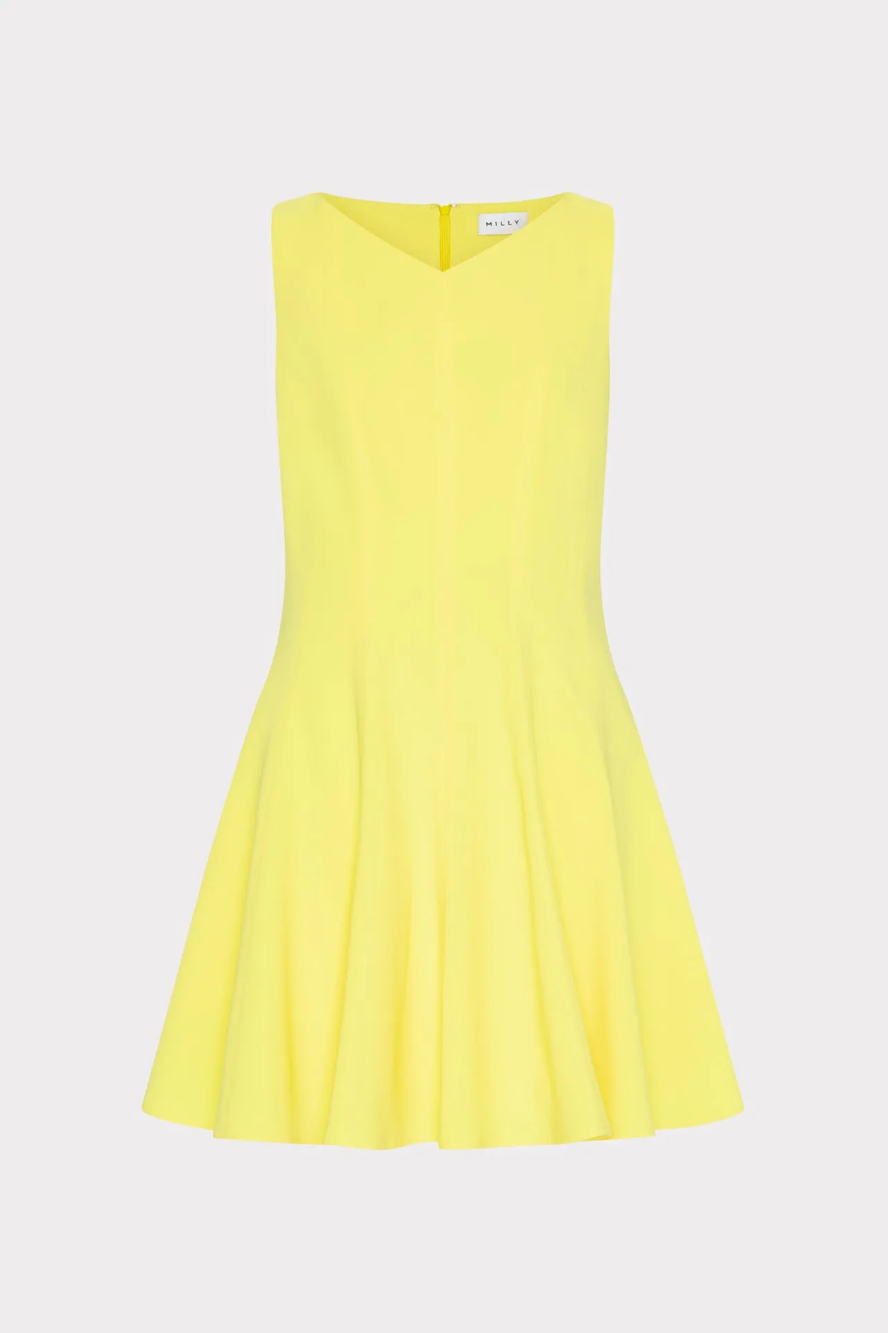 Casual Chic Sleeveless Stretch Cady Fit And Flare Dress