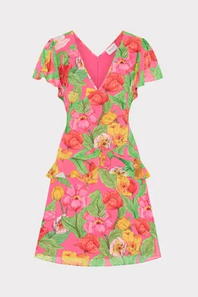 Lee Tulip Rosette Mini Dress Relax Form