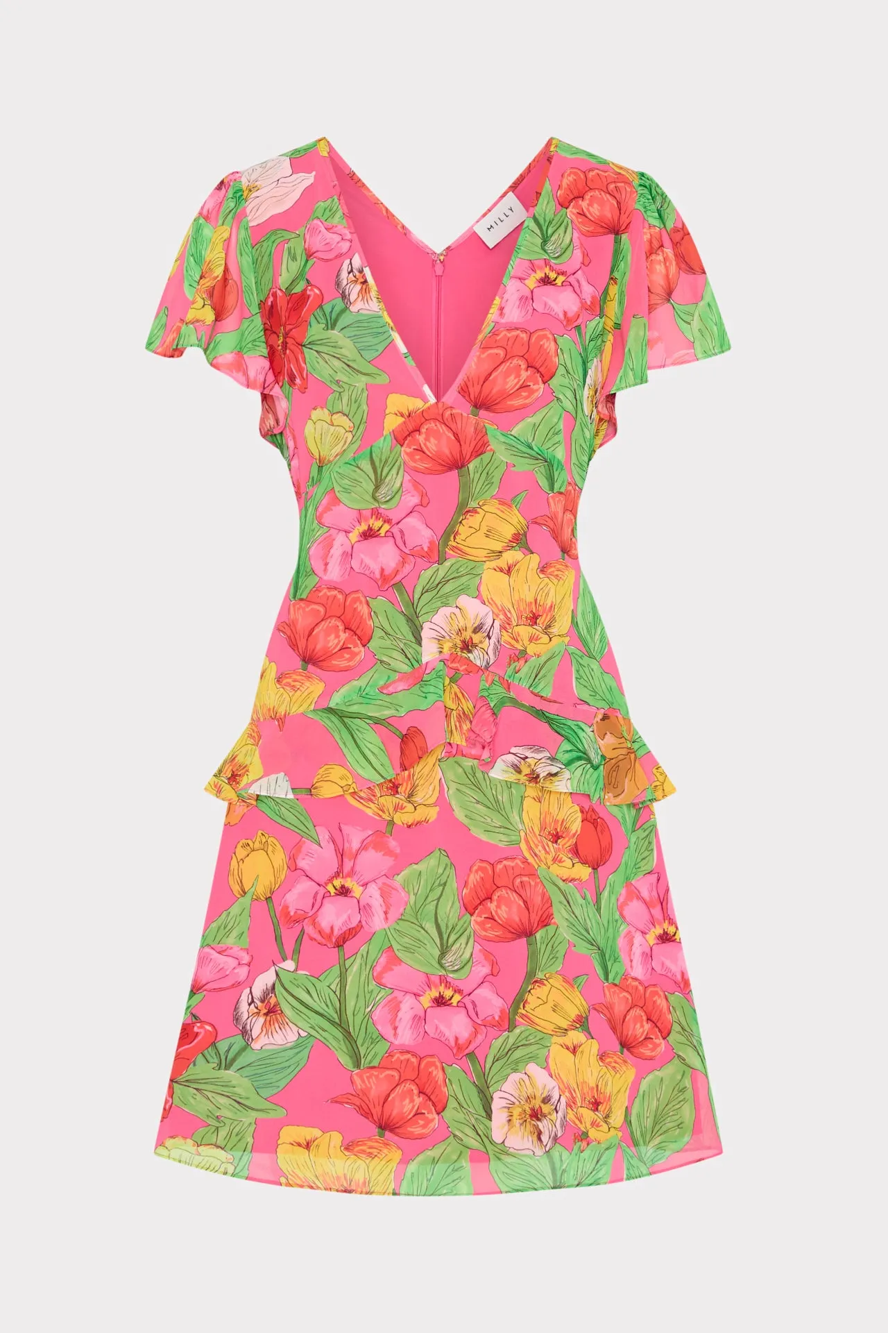 Lee Tulip Rosette Mini Dress Relax Form