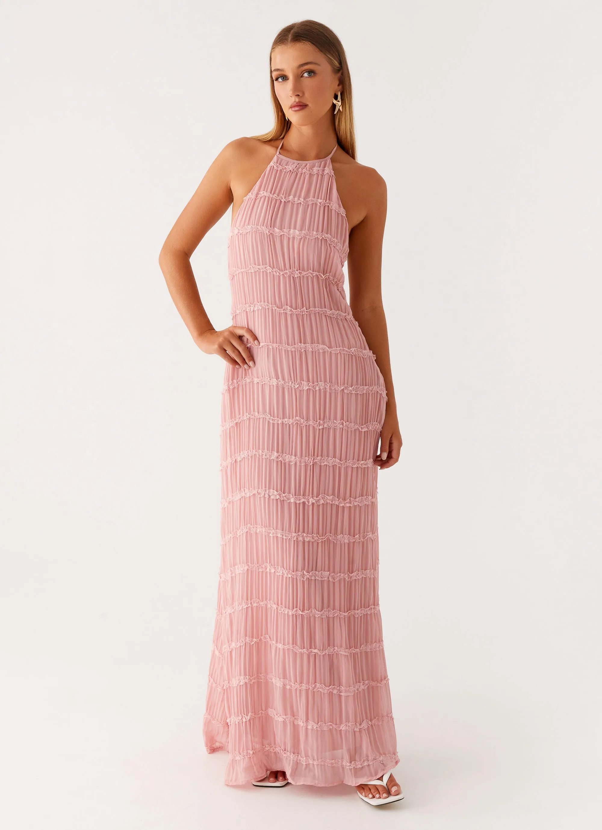 Street Ease Quiet Glow Aullie Maxi Dress - Pink